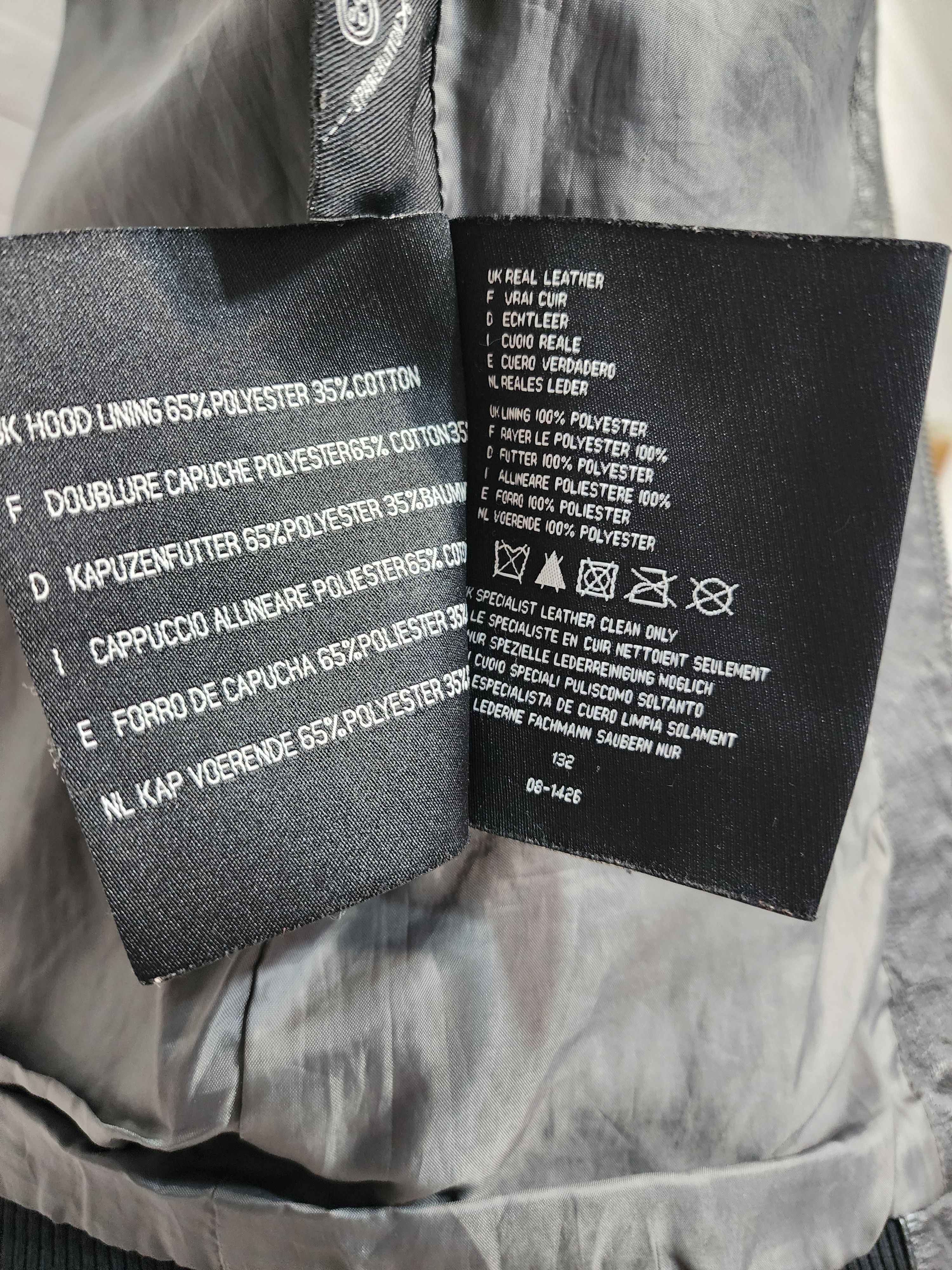 Bench Men's black leather jacket. Size US M / EU 48-50 / 2 - 9 Thumbnail