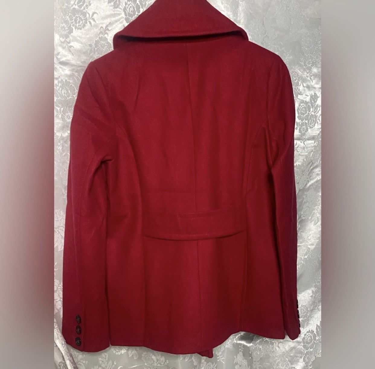 Tommy Hilfiger Tommy Hilfiger Red Wool Blend Peacoat Jacket – Women’s S/P Size S / US 4 / IT 40 - 5 Thumbnail