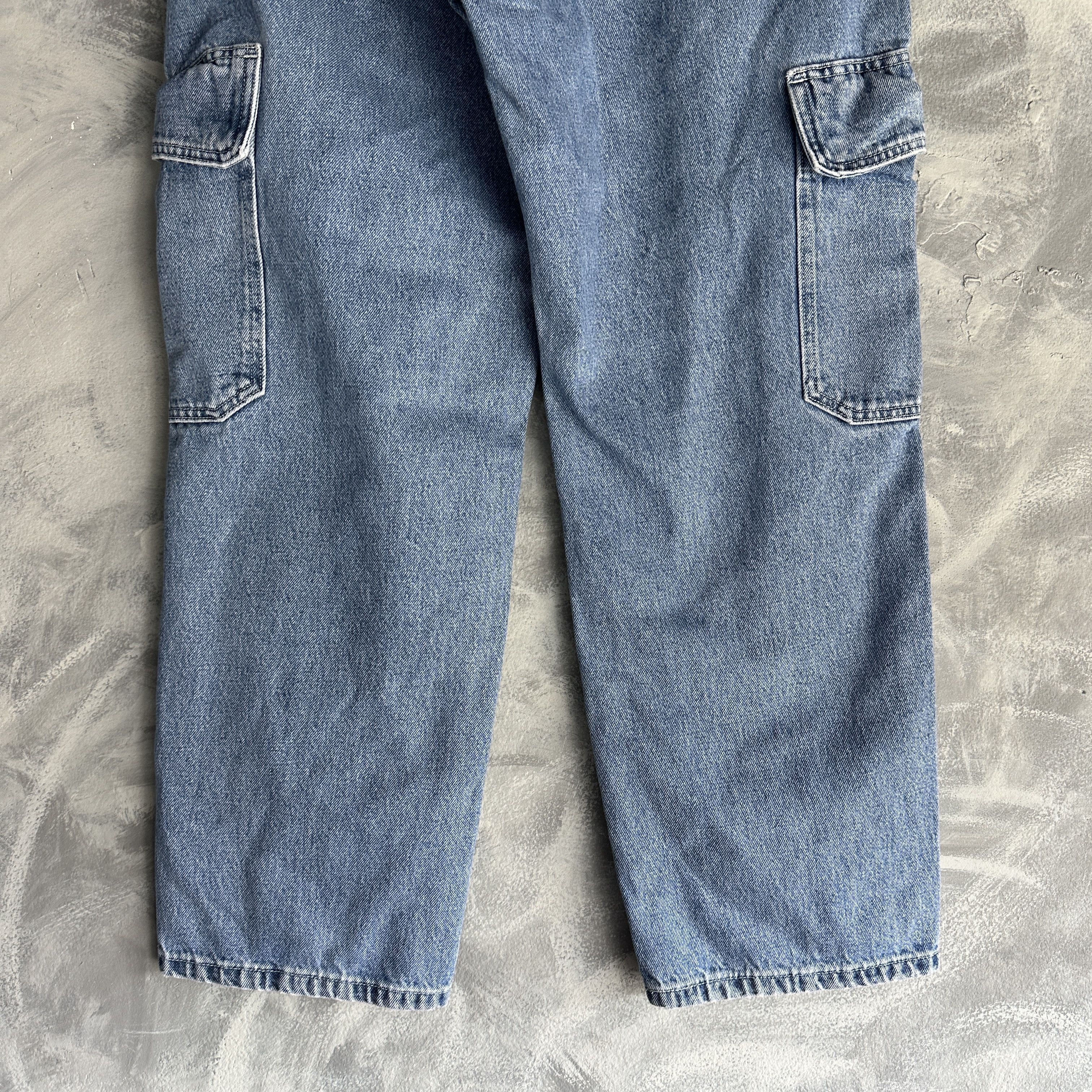 Levi's Vtg Levi's SilverTab Cargo Jeans Mens Baggy Flap Pocket Size US 33 - 4 Thumbnail