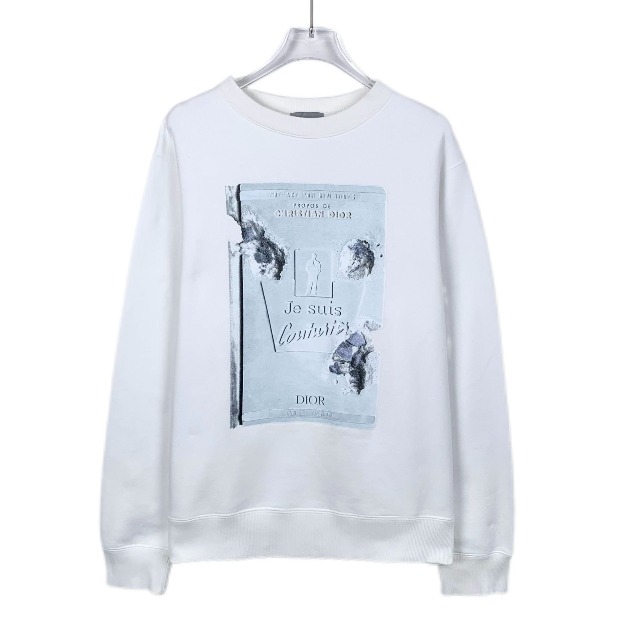 Dior Christian Dior White Graphic Print Crewneck Sweatshirt XS 10 Size US XS / EU 42 / 0 - 1 Thumbnail