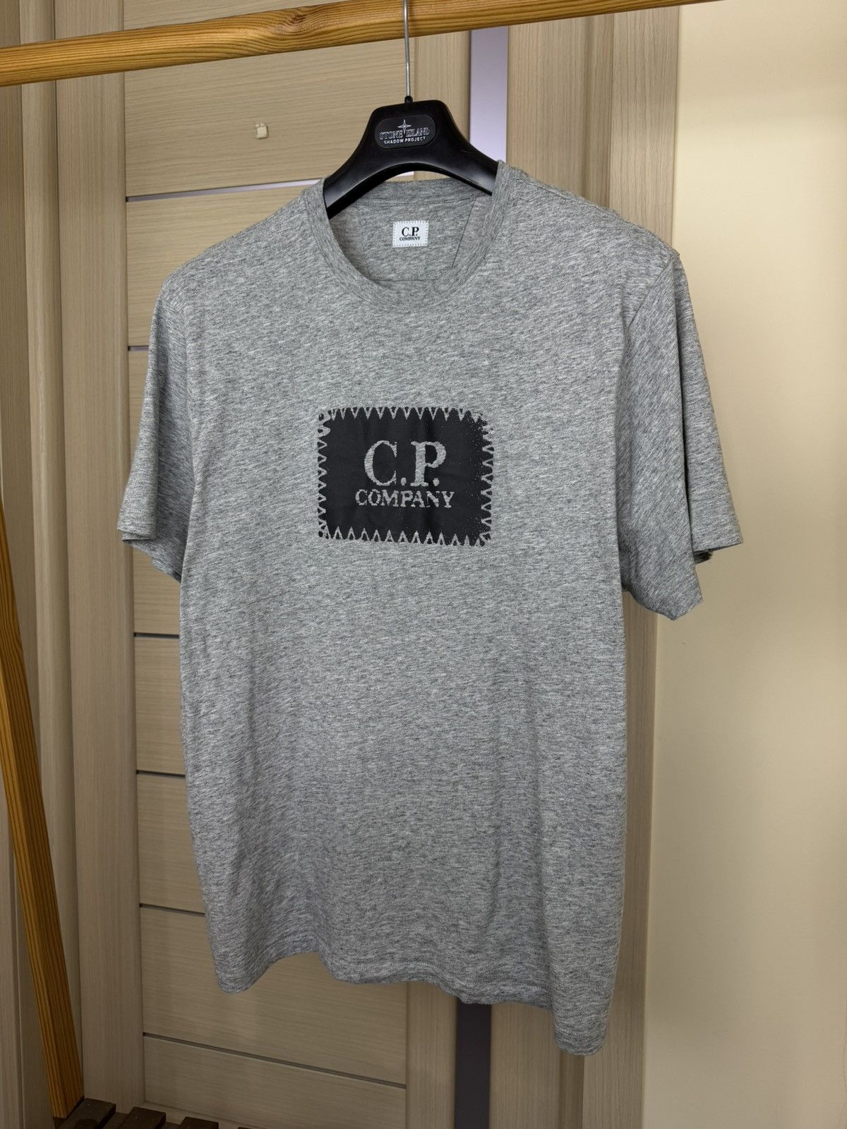 C.P. Company C.P. Company Jersey Box Logo Label Short Sleeve T Shirt Size US XL / EU 56 / 4 - 2 Thumbnail