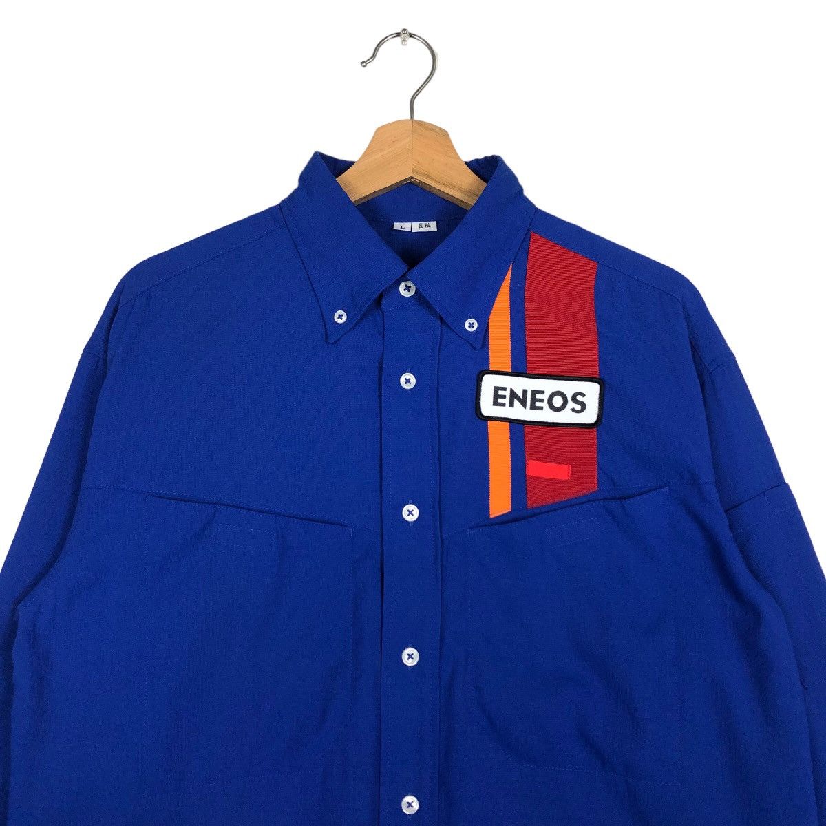 Japanese Brand 🔥90’s Work Jacket Racing Equipment Eneos Big Logo Size US L / EU 52-54 / 3 - 3 Thumbnail