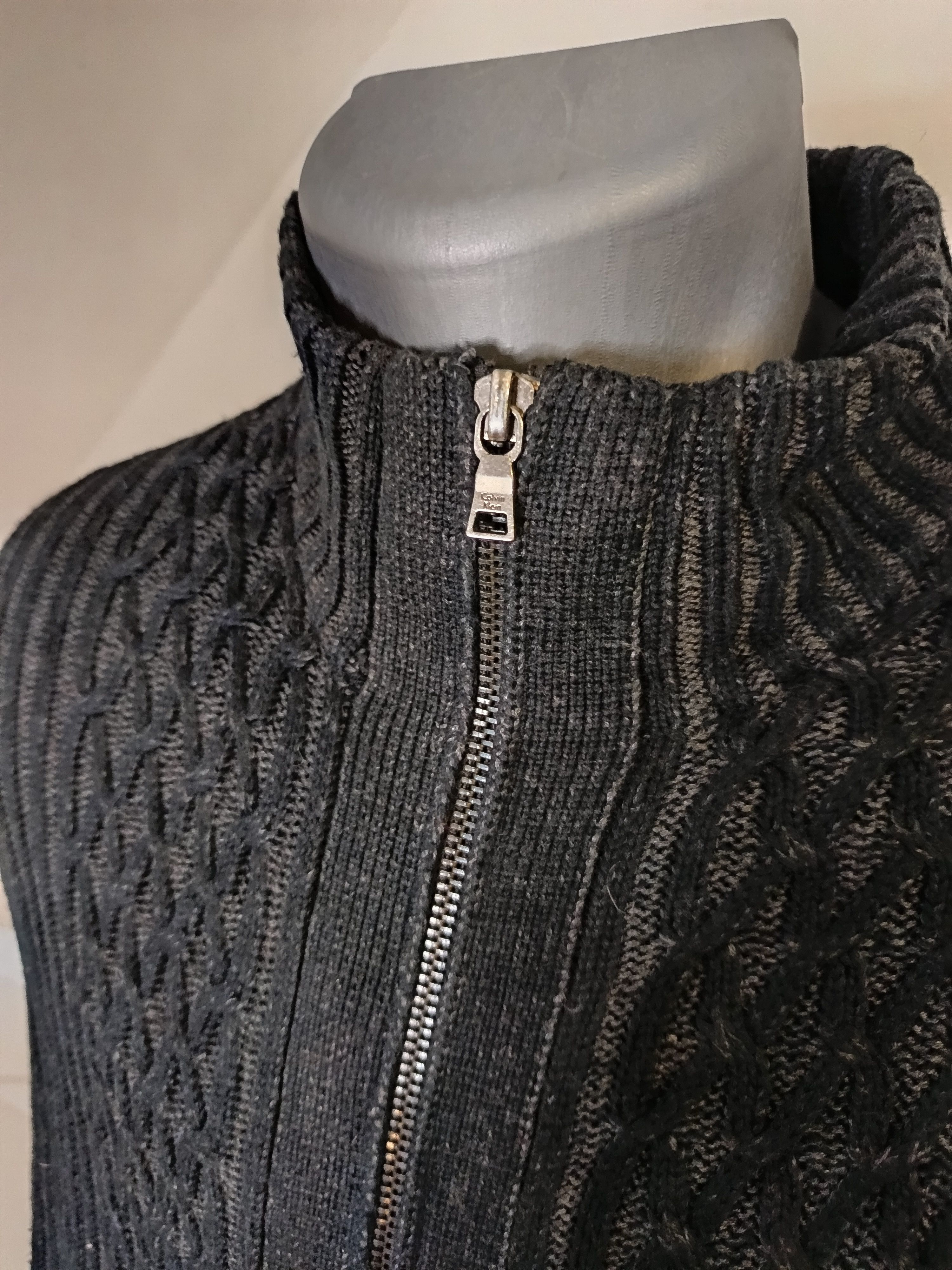 Calvin Klein Calvin Klein black sweater for men Size US L / EU 52-54 / 3 - 3 Thumbnail