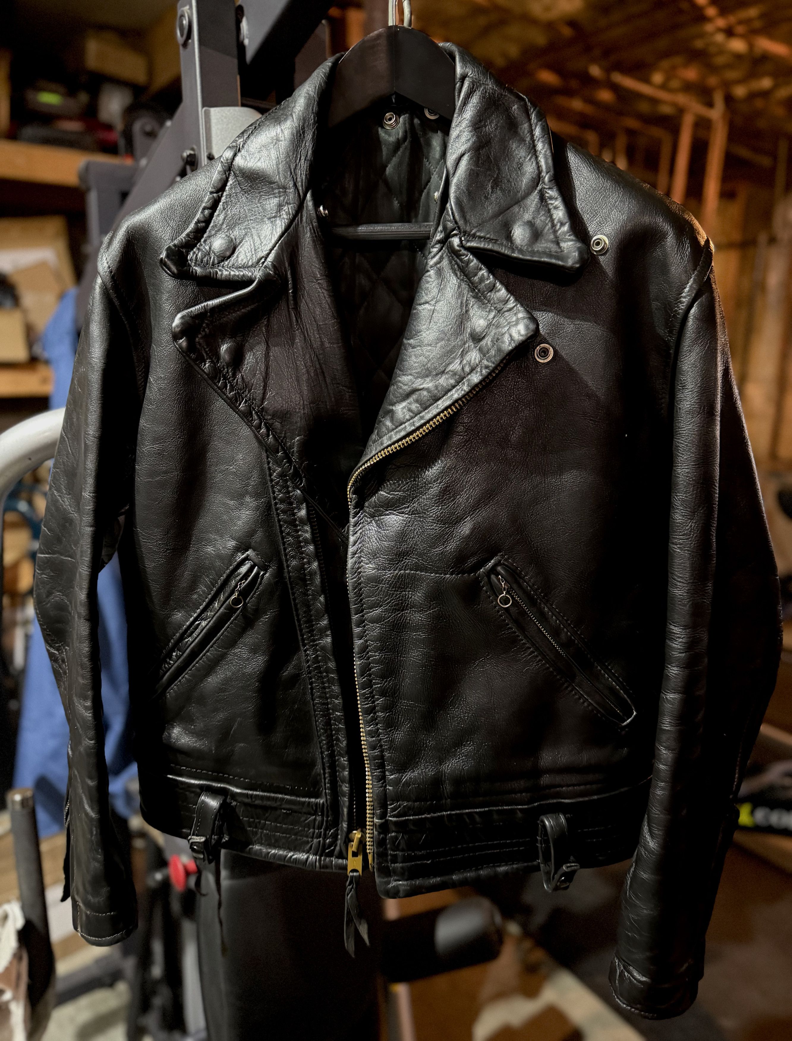 Other VINTAGE 50s-60s CAL LEATHER Horsehide CHP Large Size US XL / EU 56 / 4 - 1 Thumbnail