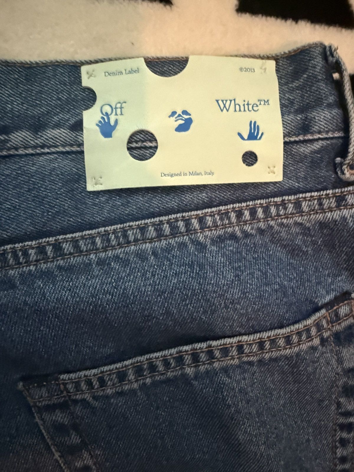 Off-White Off-White Denim Jeans – Diagonal Stripe Print Size US 29 - 4 Thumbnail