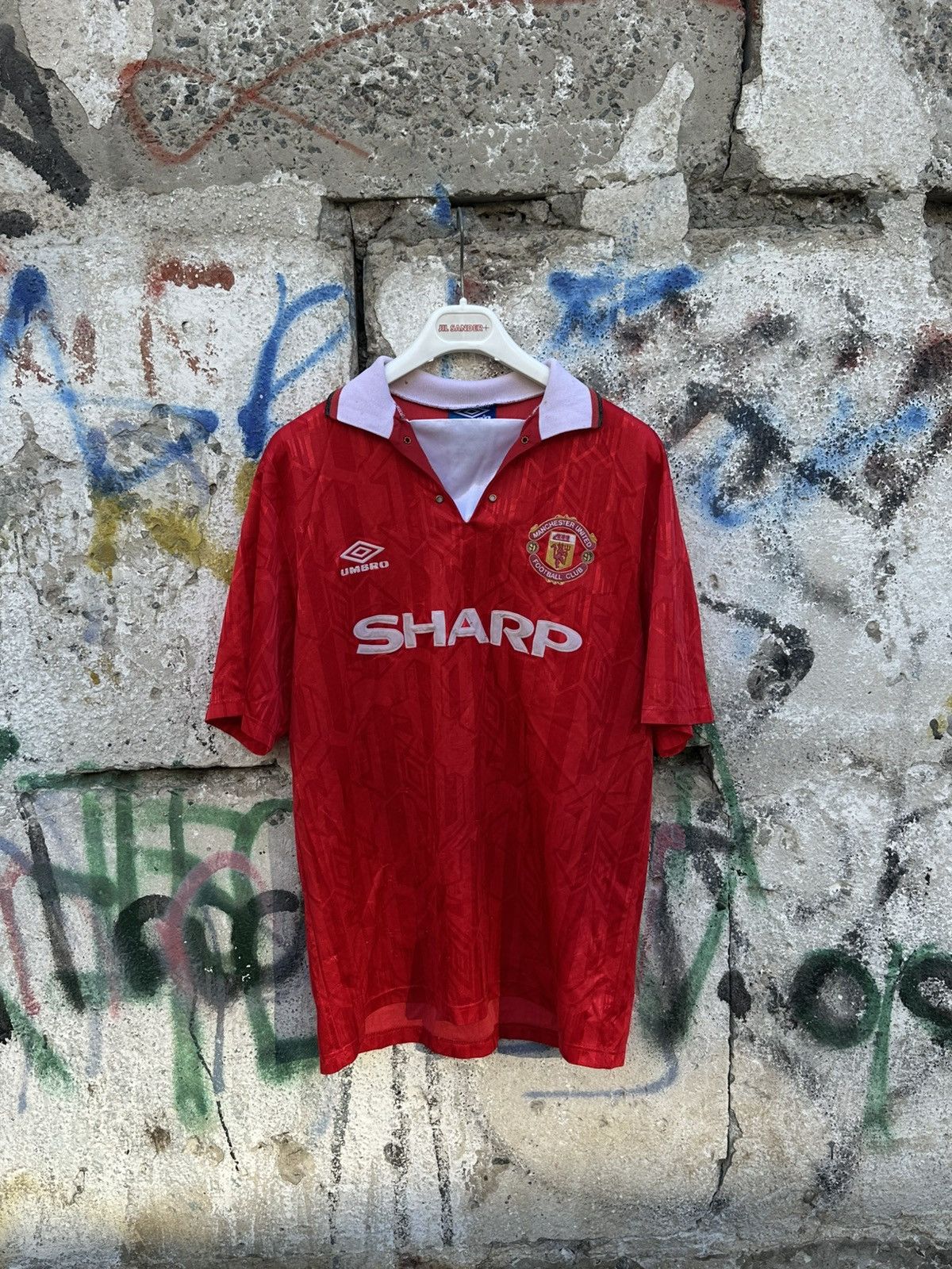 Umbro Manchester United 1992/1994 Home Football Shirt Sharp