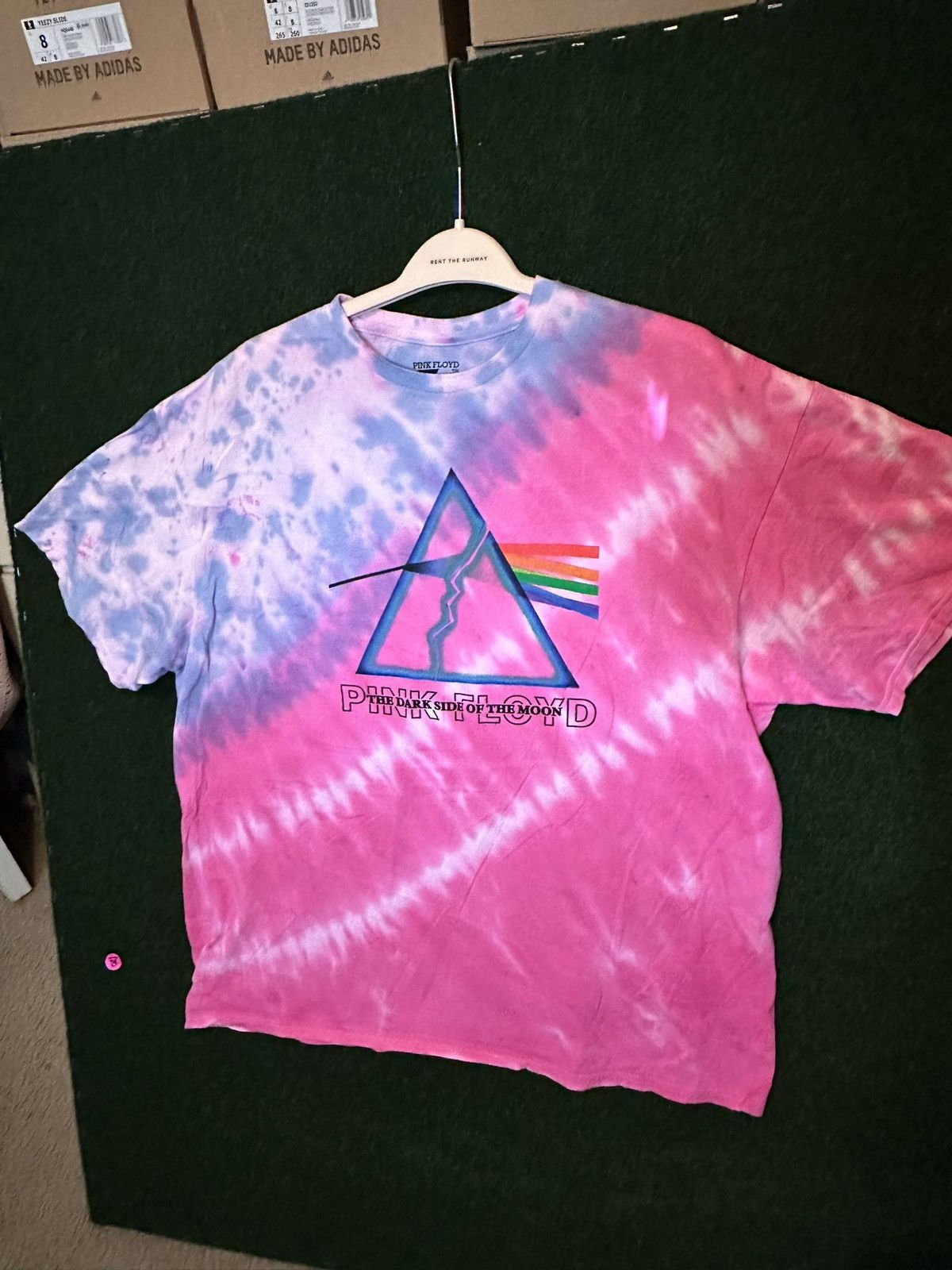 Vintage AUTHENTIC PINK FLOYD MEN'S XL "THE DARK SIDE OF THE MOON" Size US XL / EU 56 / 4 - 1 Thumbnail