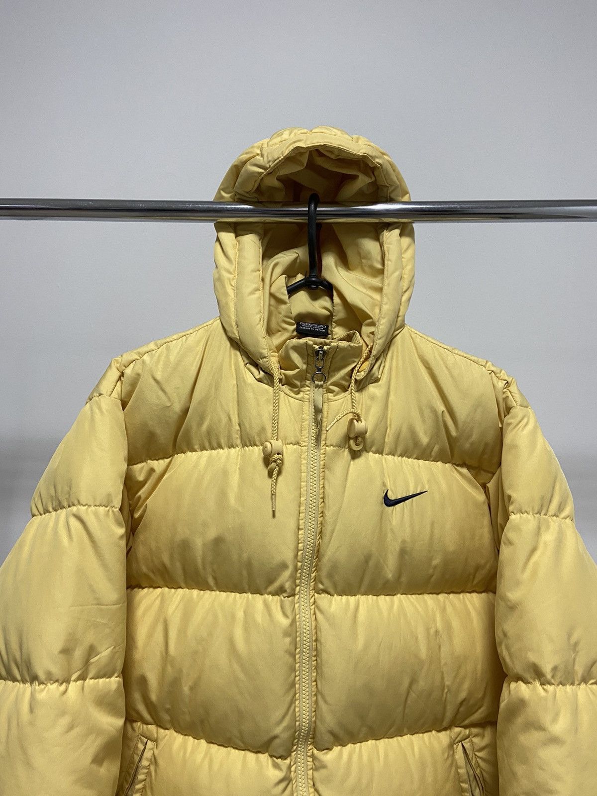 Nike × Vintage Nike Puffer Jacket Big spell out Logo Vintage Swoosh Hooded Size US S / EU 44-46 / 1 - 3 Thumbnail