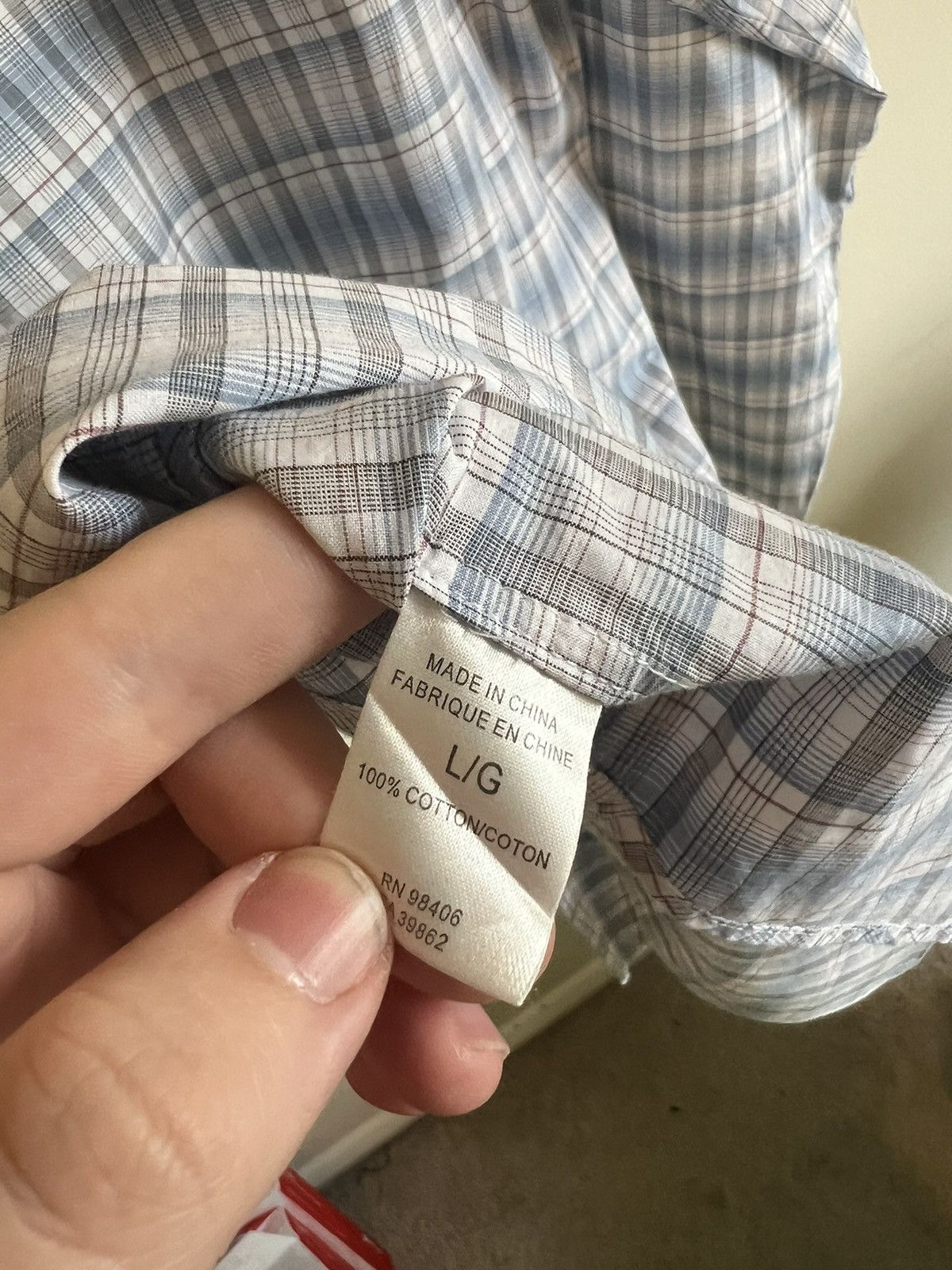 Theory Theory Dress Shirt - White / Blue L - Great Condition Size US L / EU 52-54 / 3 - 5 Thumbnail