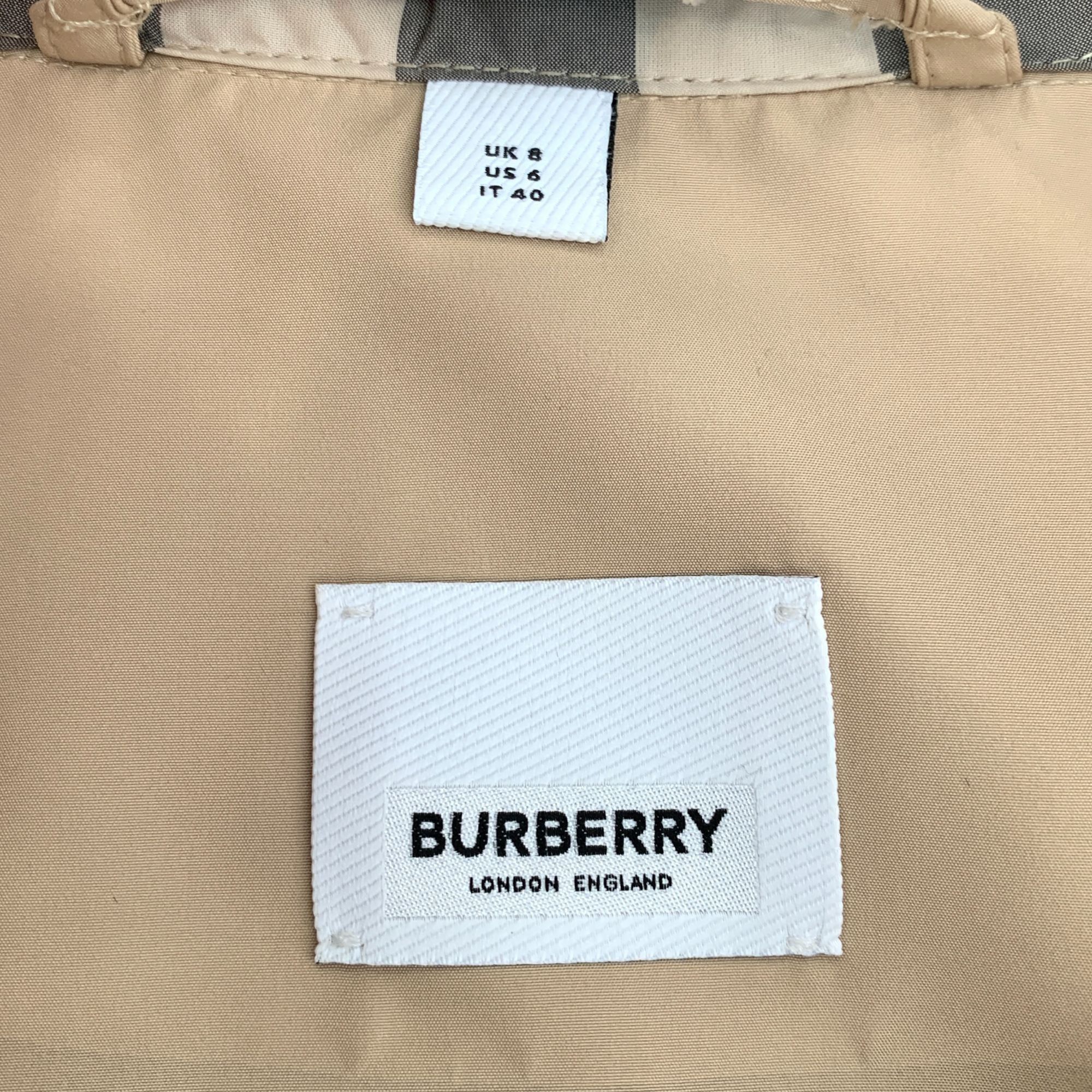 Burberry Burberry Womens Tan Hooded Parka Coat Size US 6 UK 8 With Ch Size S / US 4 / IT 40 - 6 Thumbnail