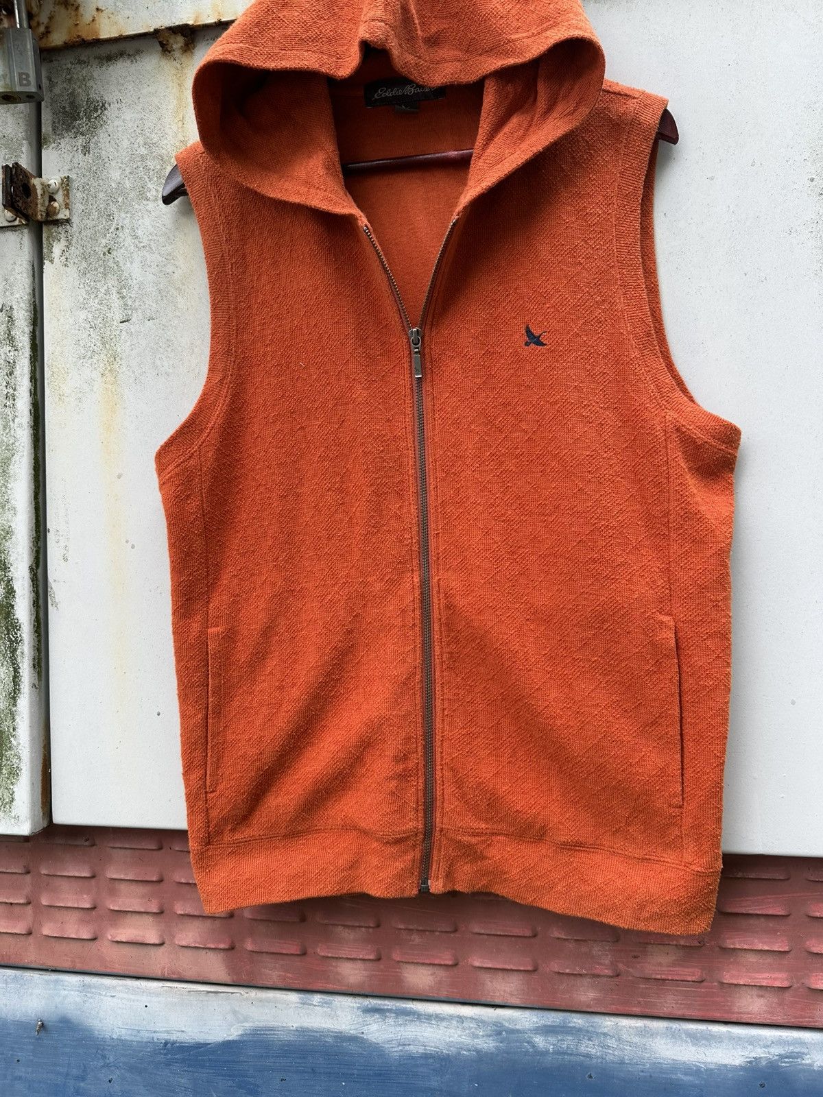 Eddie Bauer 👹Edidie Bauer Orange Hooded Vipper Vests Size US M / EU 48-50 / 2 - 5 Thumbnail