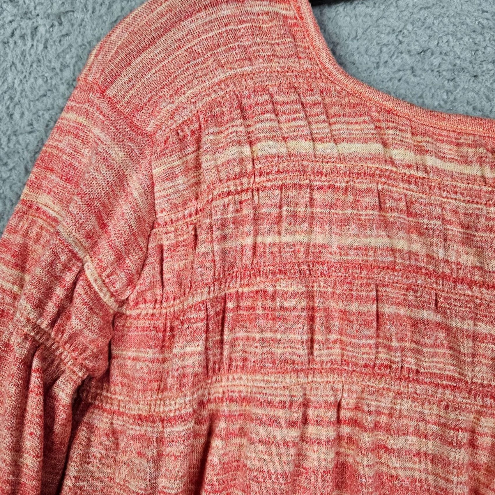 Vintage We The Free By Free People Peasant Top XS Orange Long sleeve Size XS / US 0-2 / IT 36-38 - 7 Thumbnail
