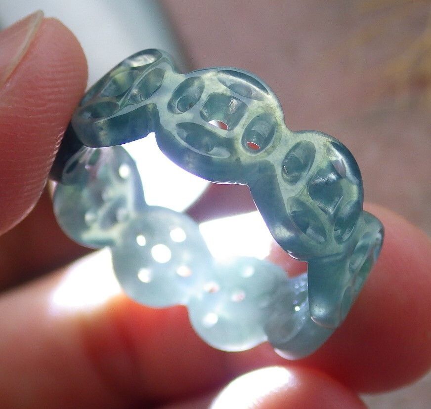 Other 108627 VS Certified JADE Jadeite Green RING Coin NO 8 Size ONE SIZE - 4 Thumbnail