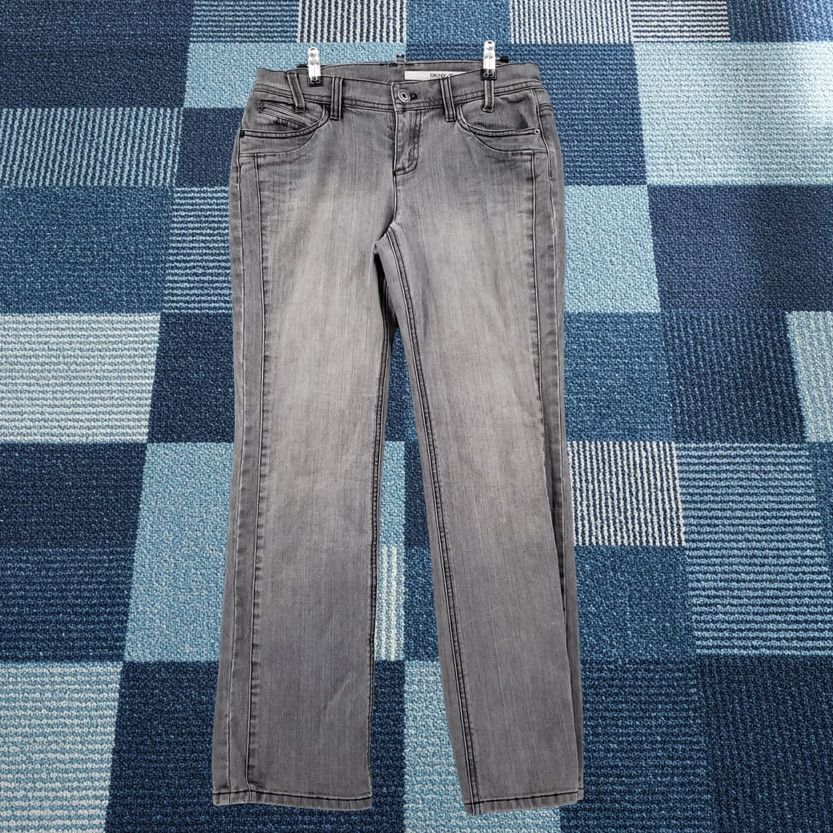 DKNY DKNY Jeans Womens Jeans Mid-Rise Bootcut Gray Stone Wash Denim Size 8 5-Pocket Zip Closure Size 30" / US 8 / IT 44 - 1 Thumbnail
