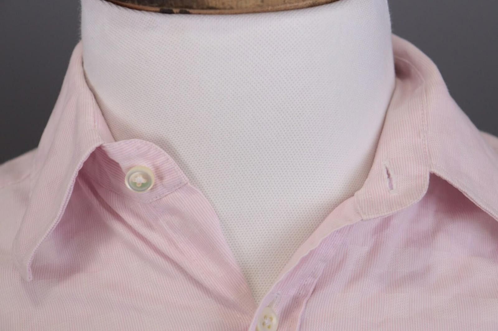 Designer Balmain Paris Pink Printed Button Down Shirt Size S Size US S / EU 44-46 / 1 - 4 Thumbnail