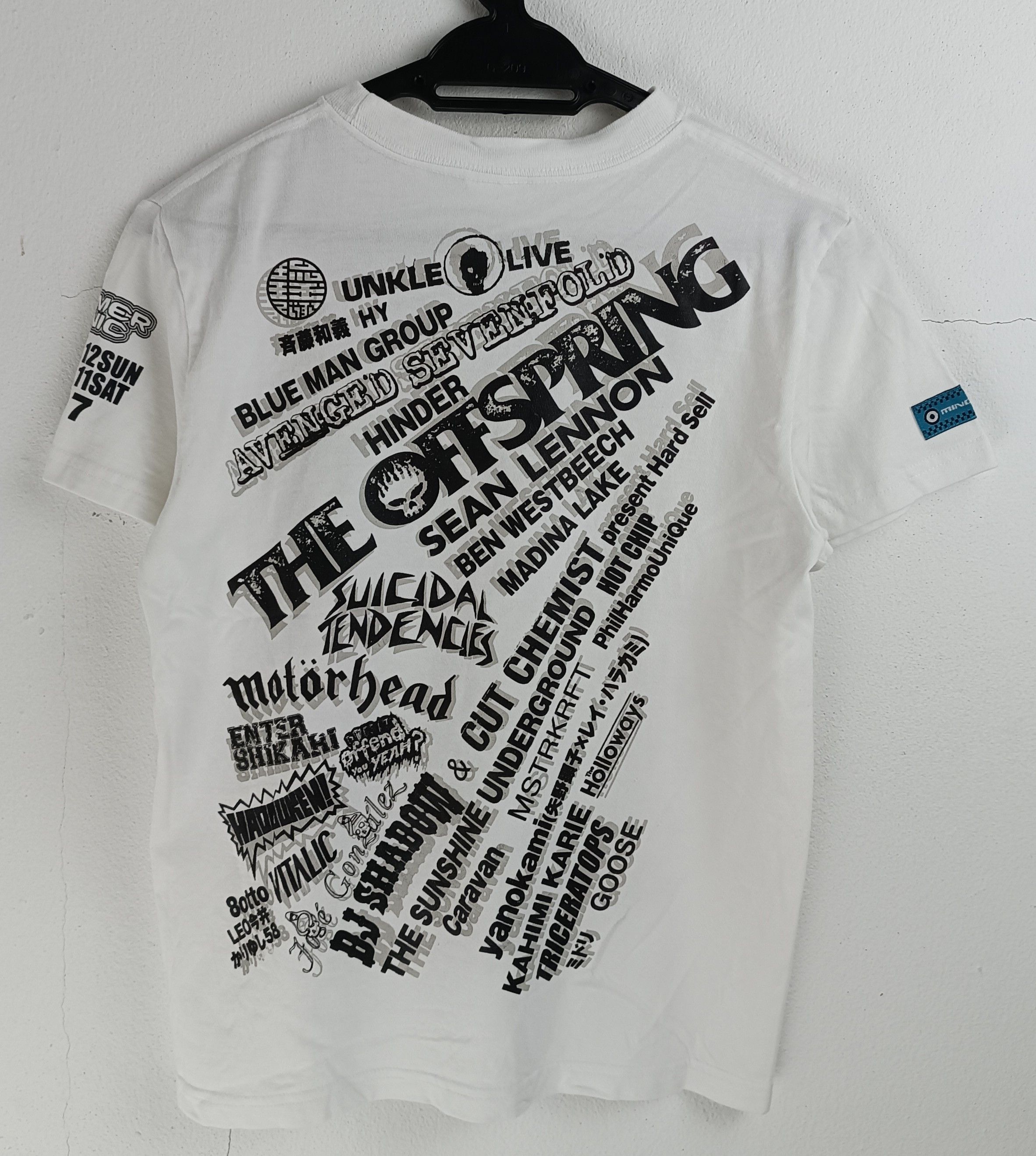 Band Tees VINTAGE 2007 SUMMERSONIC FEST arctic bloc offspring cyndi Size US XS / EU 42 / 0 - 4 Thumbnail