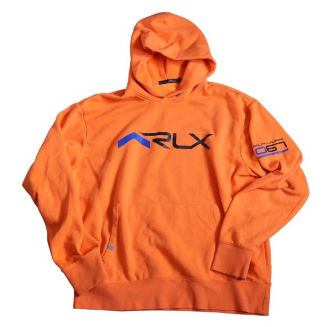 image of Polo Ralph Laurent Orange Rlx Hoodie (Xl), Men's