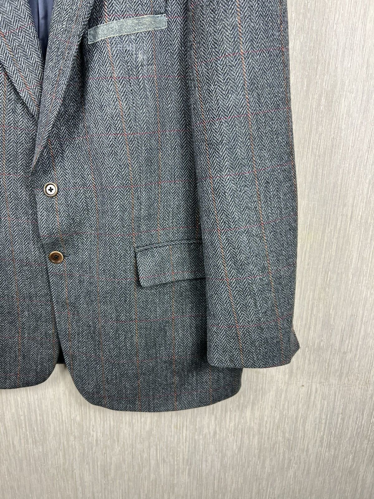 SCABAL Vintage 80s Scabal wool herringbone blazer jacket tweed Size US L / EU 52-54 / 3 - 5 Thumbnail