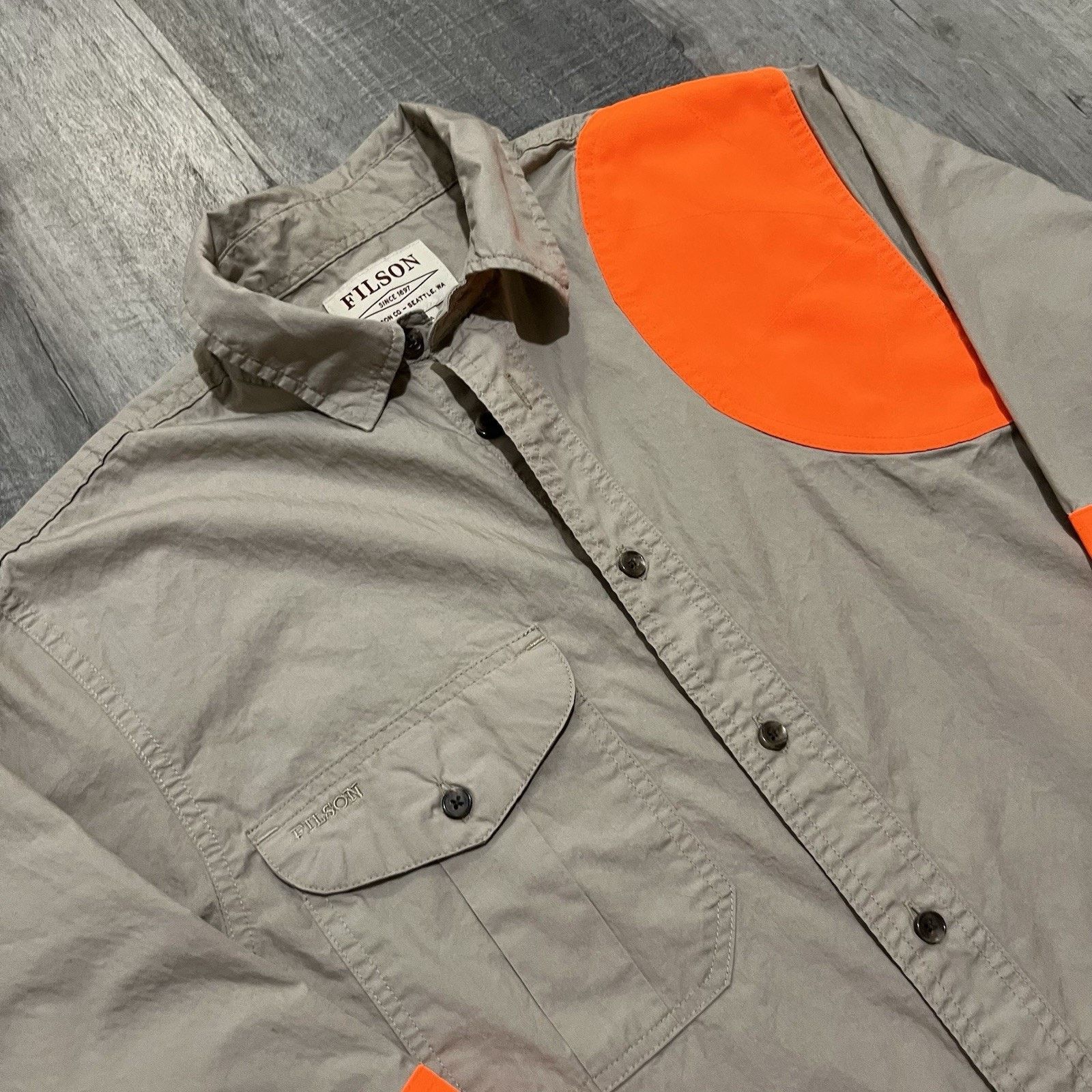 Filson C.C. Filson Shirt Beige Hunting High Visibility Button Down Size US S / EU 44-46 / 1 - 3 Thumbnail