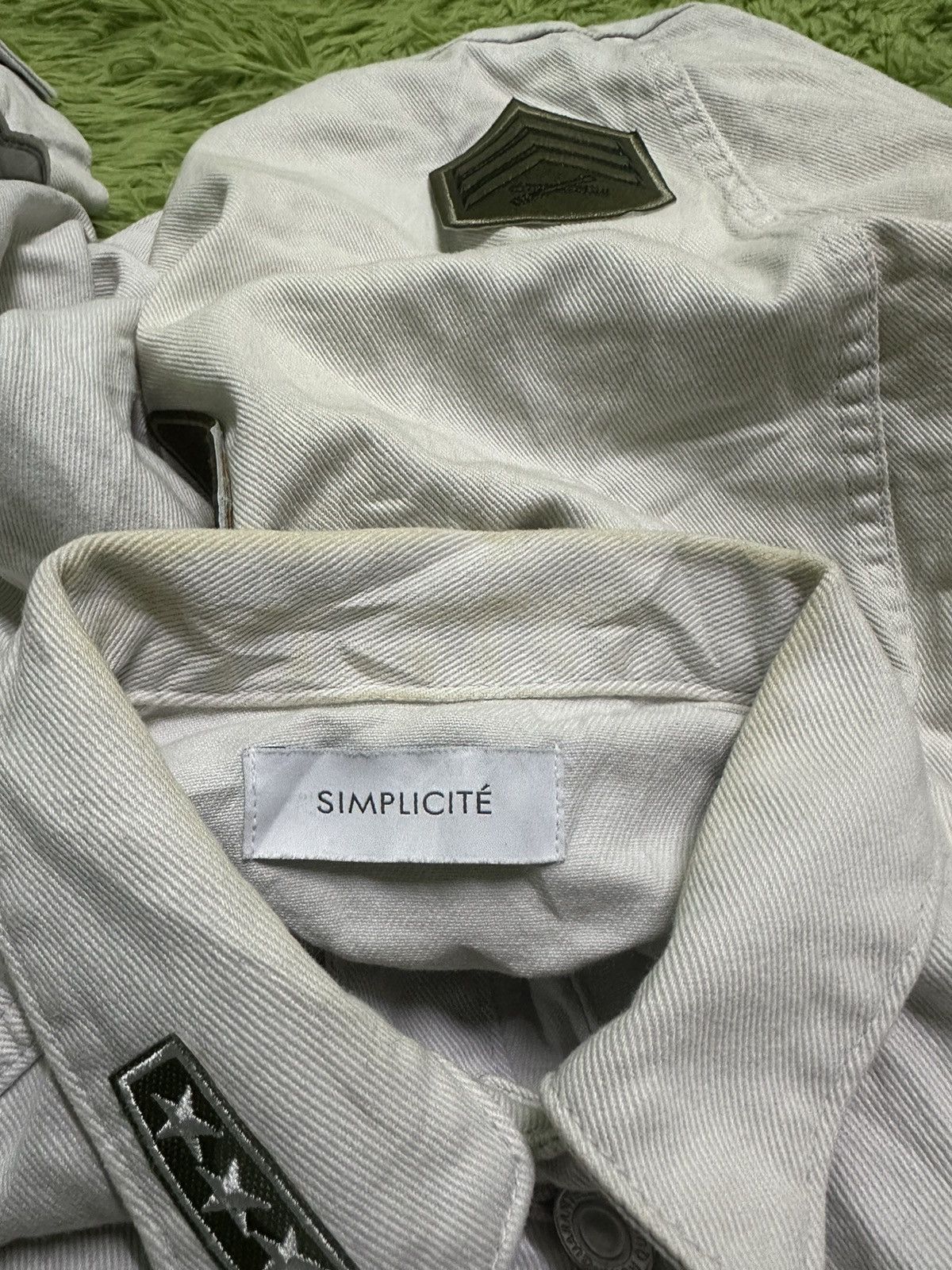 Japanese Brand Simplicite patches cropped Denim jacket Size L / US 10 / IT 46 - 6 Thumbnail