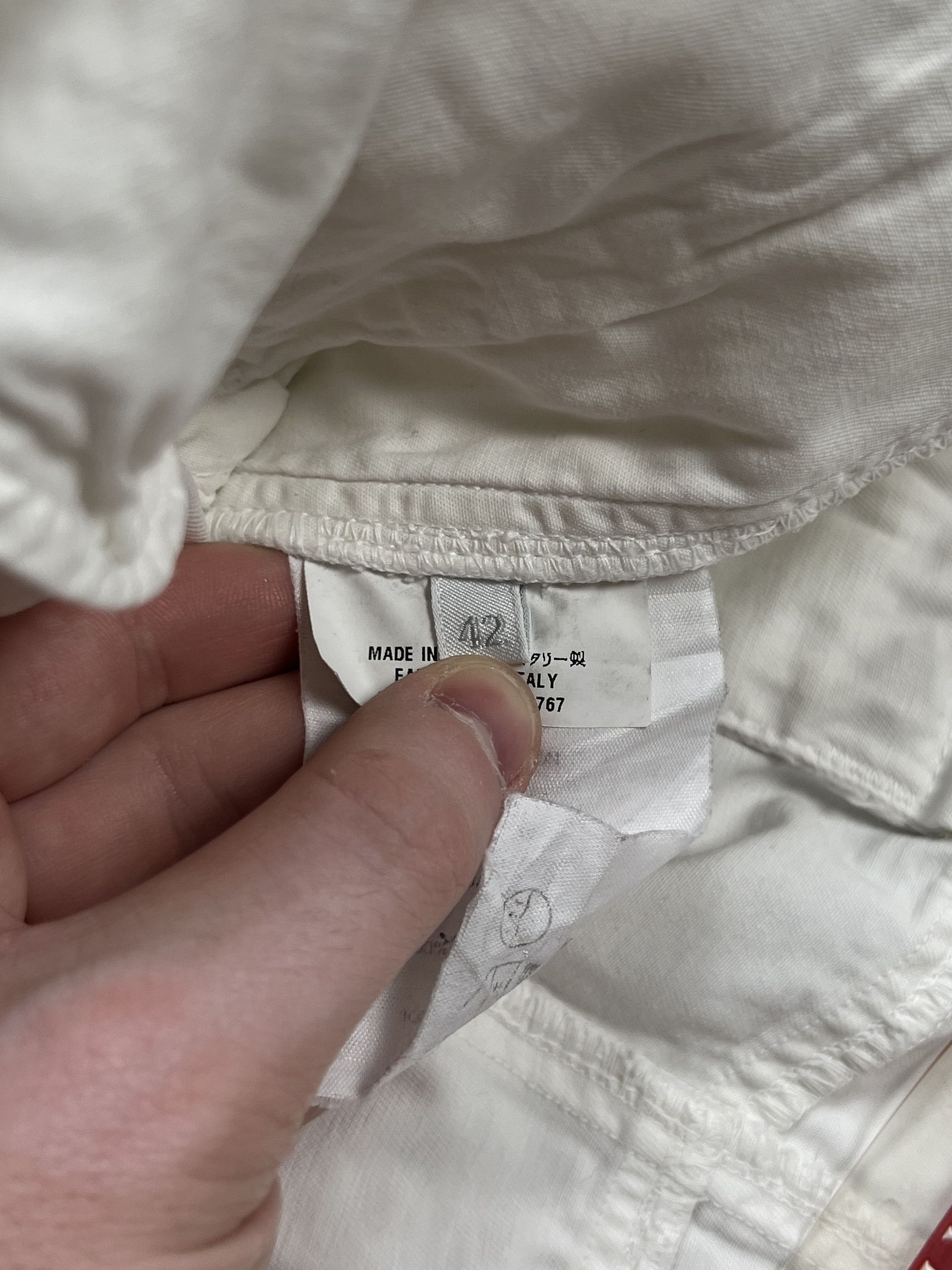 Prada Prada White Cargo Pants (Y0260) Size 28" / US 6 / IT 42 - 9 Thumbnail