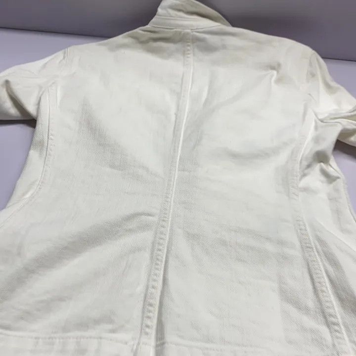 Dior Dior White Denim Jacket with Bee Embroidery 0079-2507 Size M / US 6-8 / IT 42-44 - 9 Thumbnail