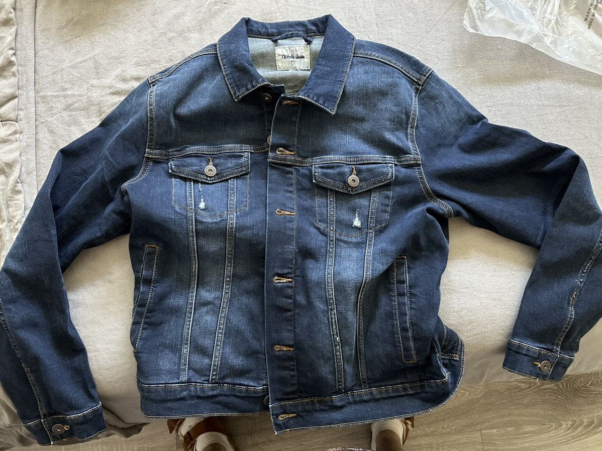 Target goodfellow denim jacket on sale