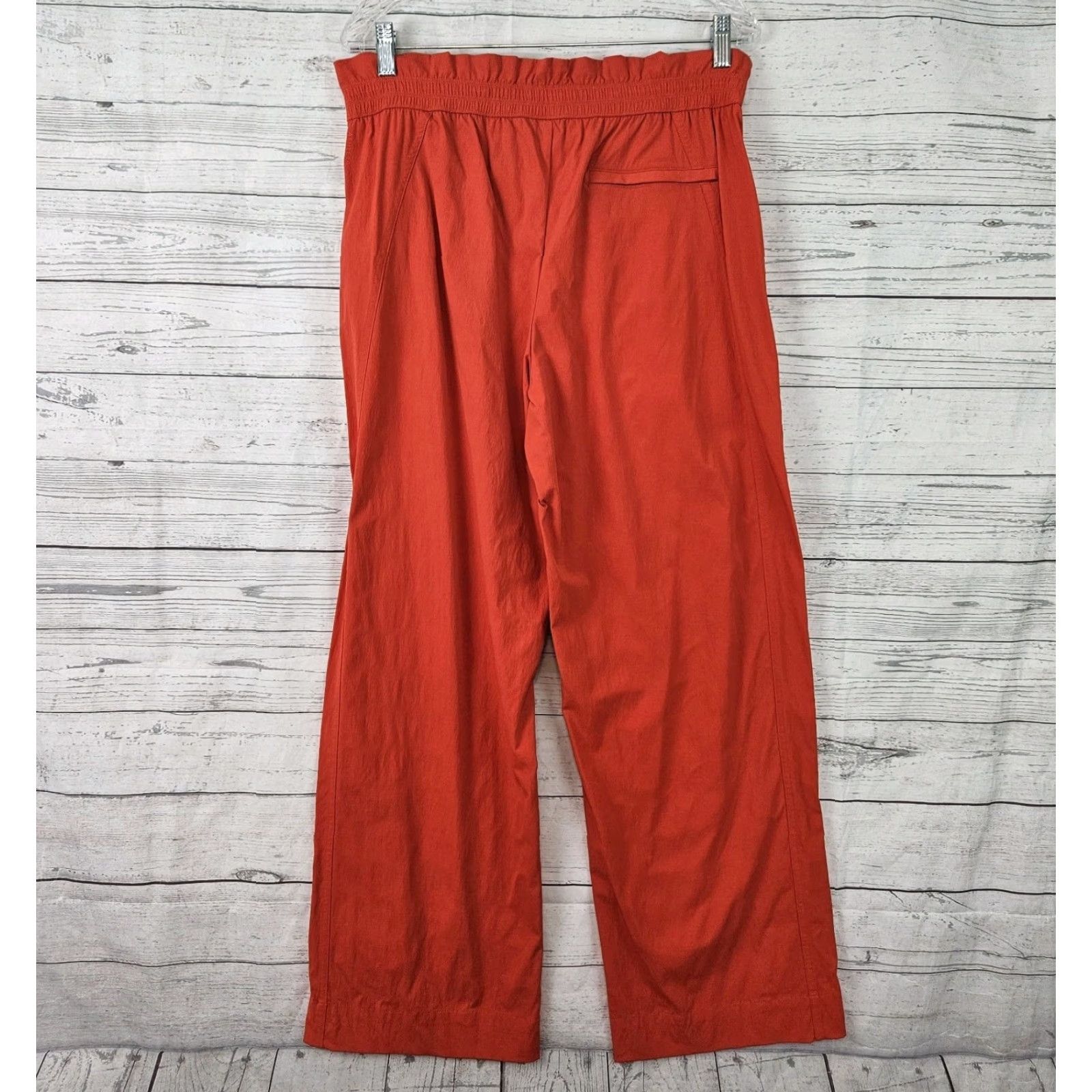Athleta Athleta Trekkie Parachute Pant Womens Sz 10 Vermillion Orange High Rise Track Pants Mens? Womens Size 32" / US 10 / IT 46 - 4 Thumbnail
