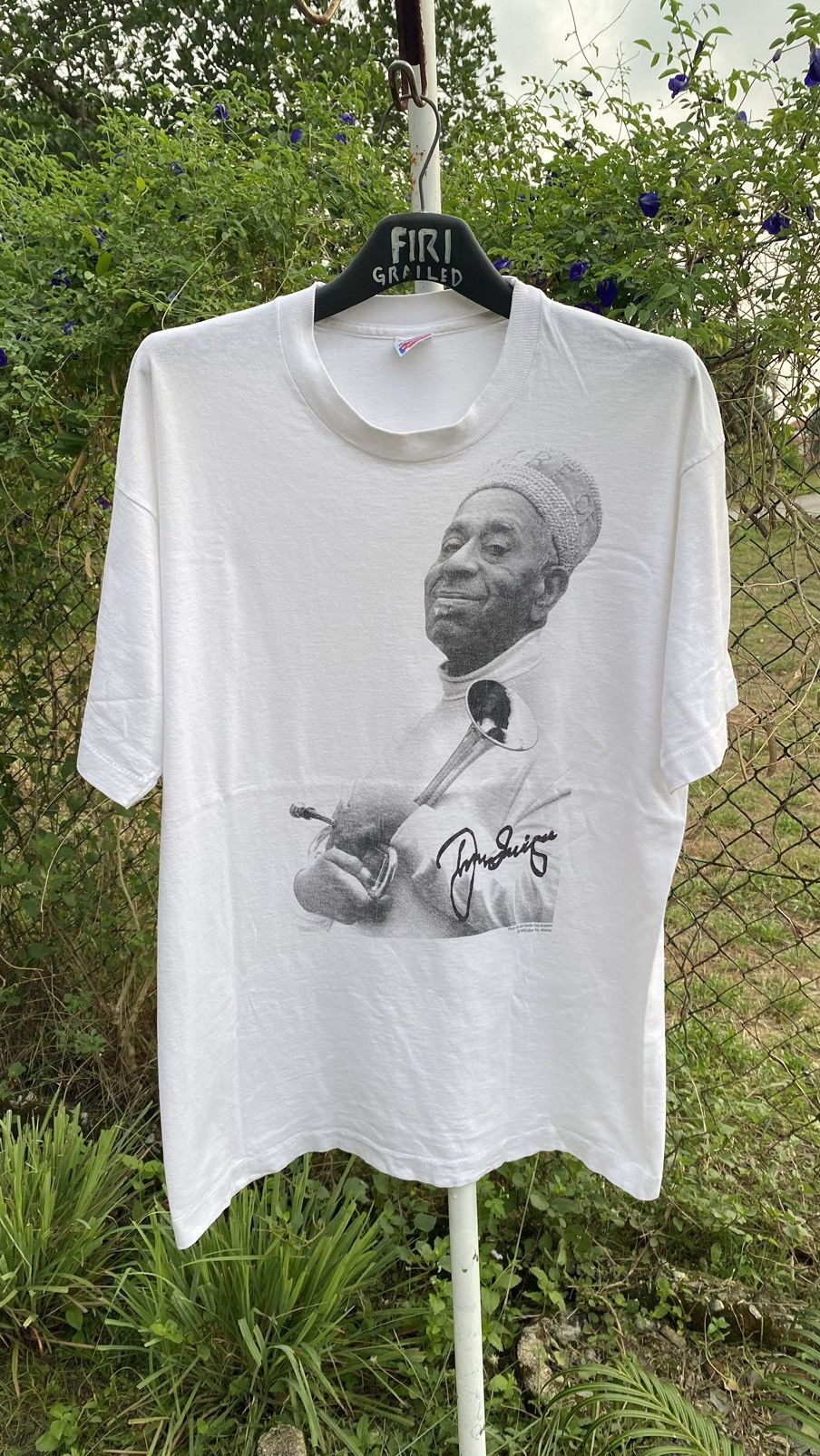 Band Tees Vintage 1990s Dizzy Gillespie Signature Jazz T Shirt Size US L / EU 52-54 / 3 - 1 Thumbnail