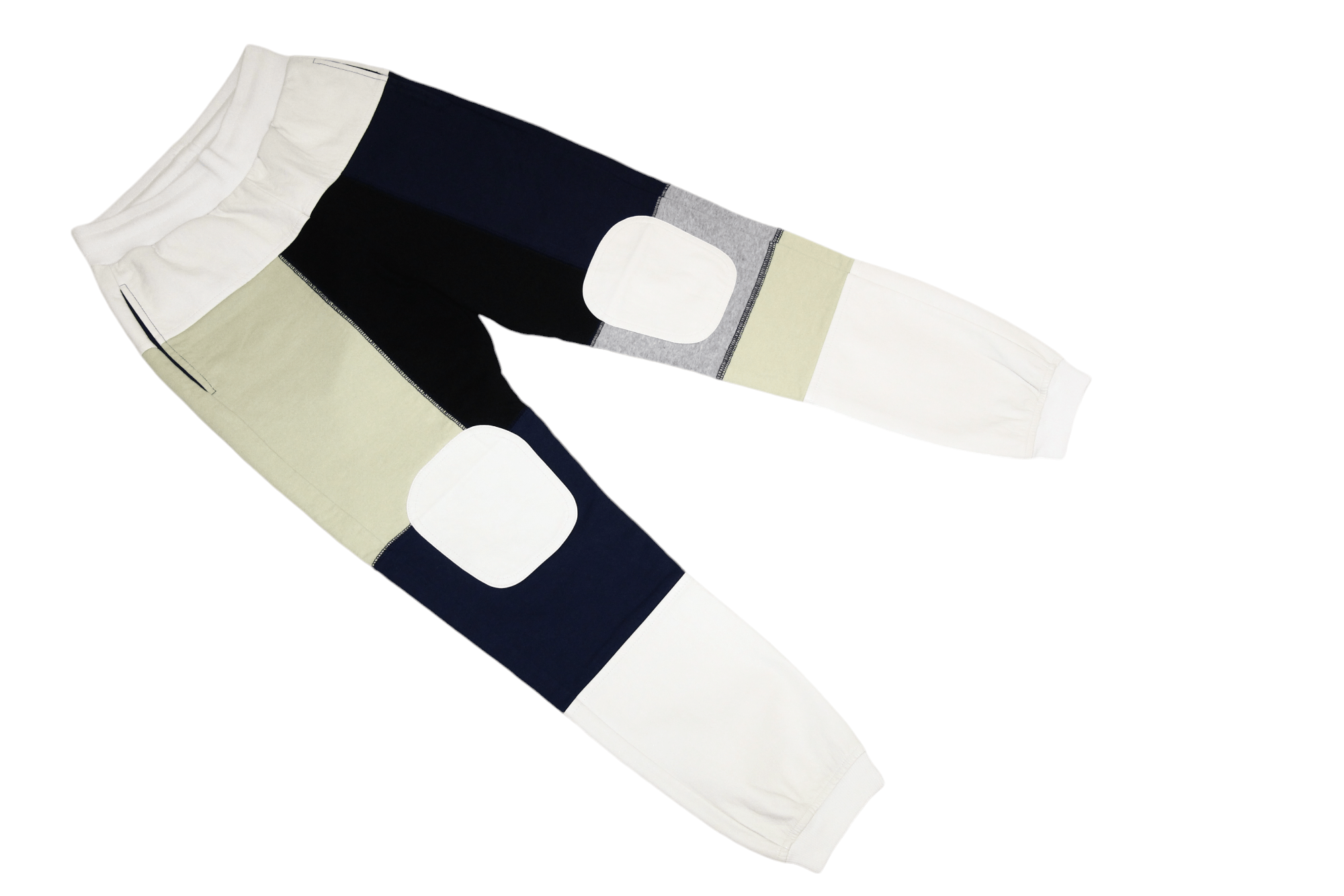 GR-Uniforma 💥GR-Uniforma Patchwork Panel Sweatpants faux leather trim Size US 30 / EU 46 - 14 Thumbnail