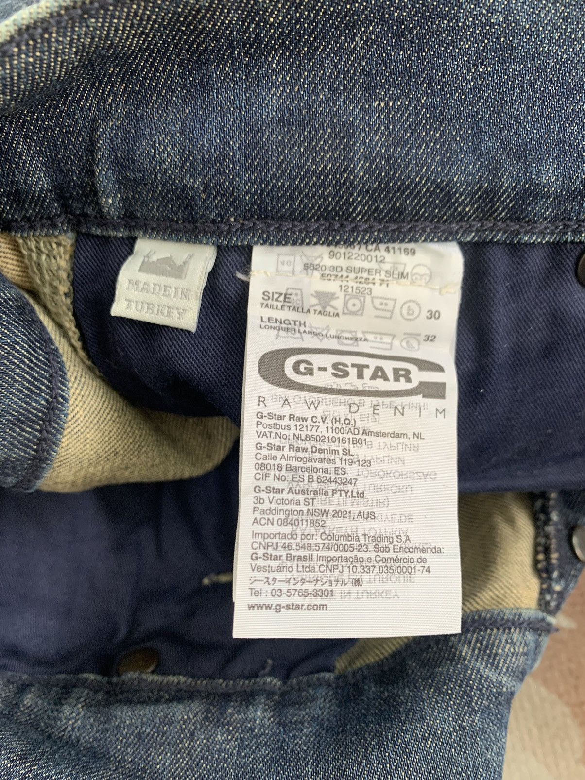 G-Star G-Star Raw Originals Denim Pant Size US 30 / EU 46 - 20 Thumbnail