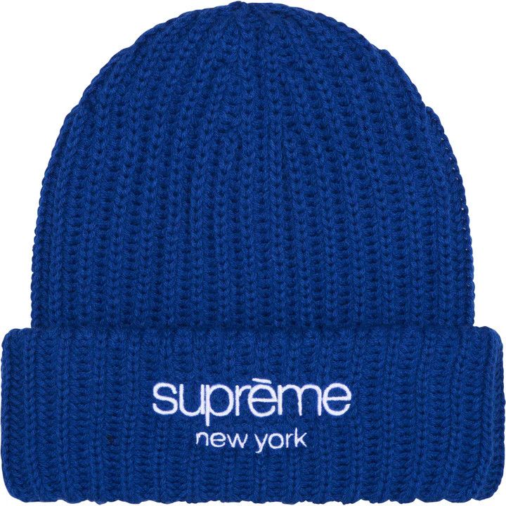Supreme Supreme Chunky Rib Classic Logo Beanie Size ONE SIZE - 3 Thumbnail