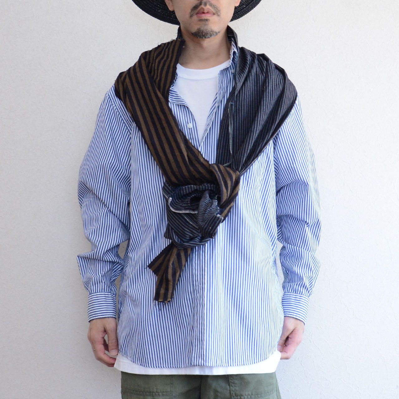 Other Japanese Scarf Vintage — Hand-Stitched Patchwork Cotton Size ONE SIZE - 9 Thumbnail