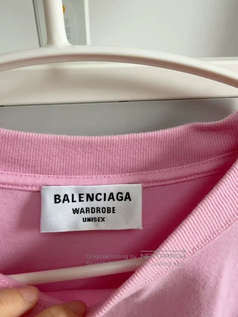 Balenciaga Balenciaga Pink T-Shirt Size US L / EU 52-54 / 3 - 3 Thumbnail