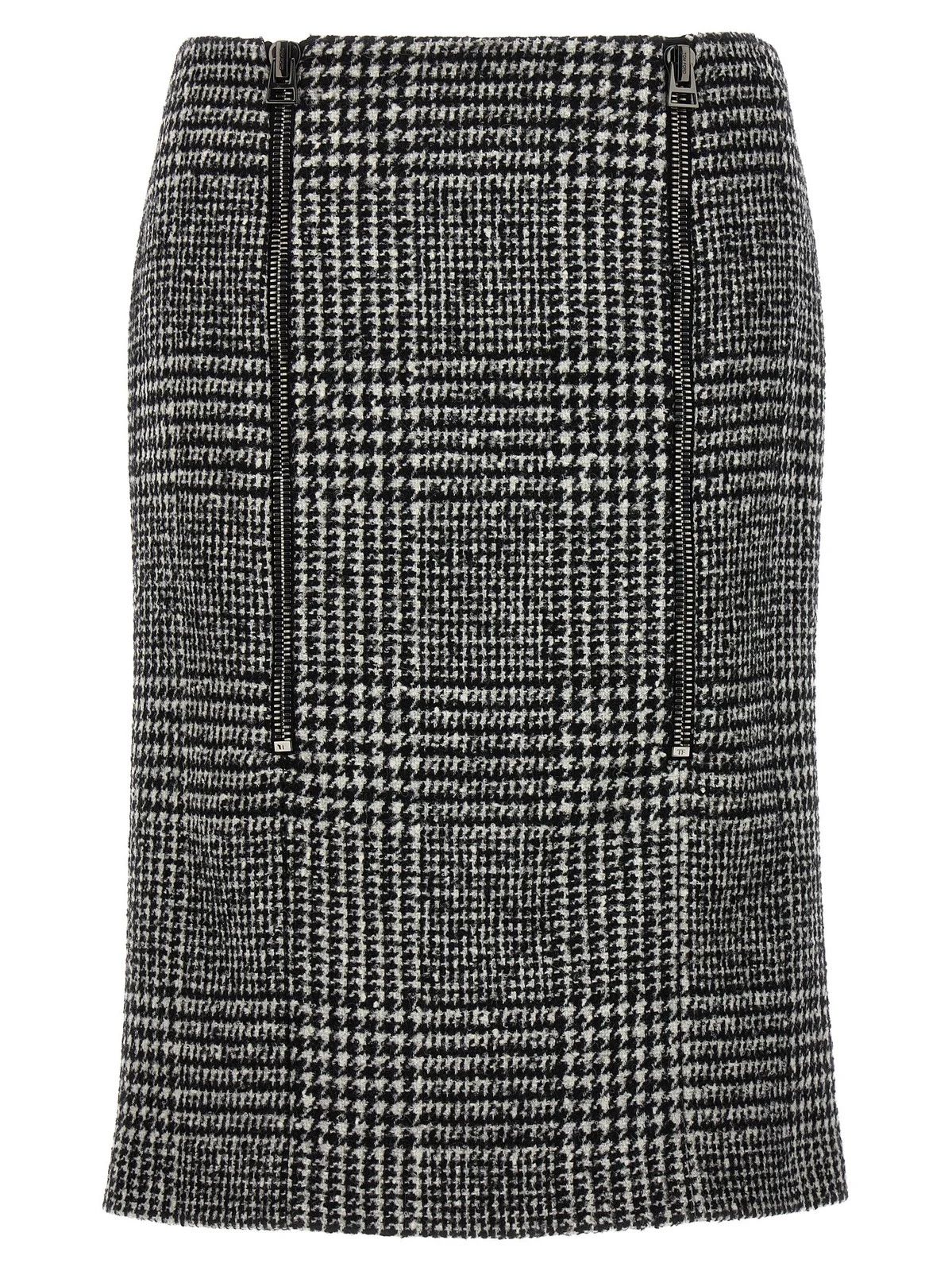 Tom Ford o1w1db10225 GC5693 Midi Skirt in White Black Size 30" / US 8 / IT 44 - 1 Thumbnail