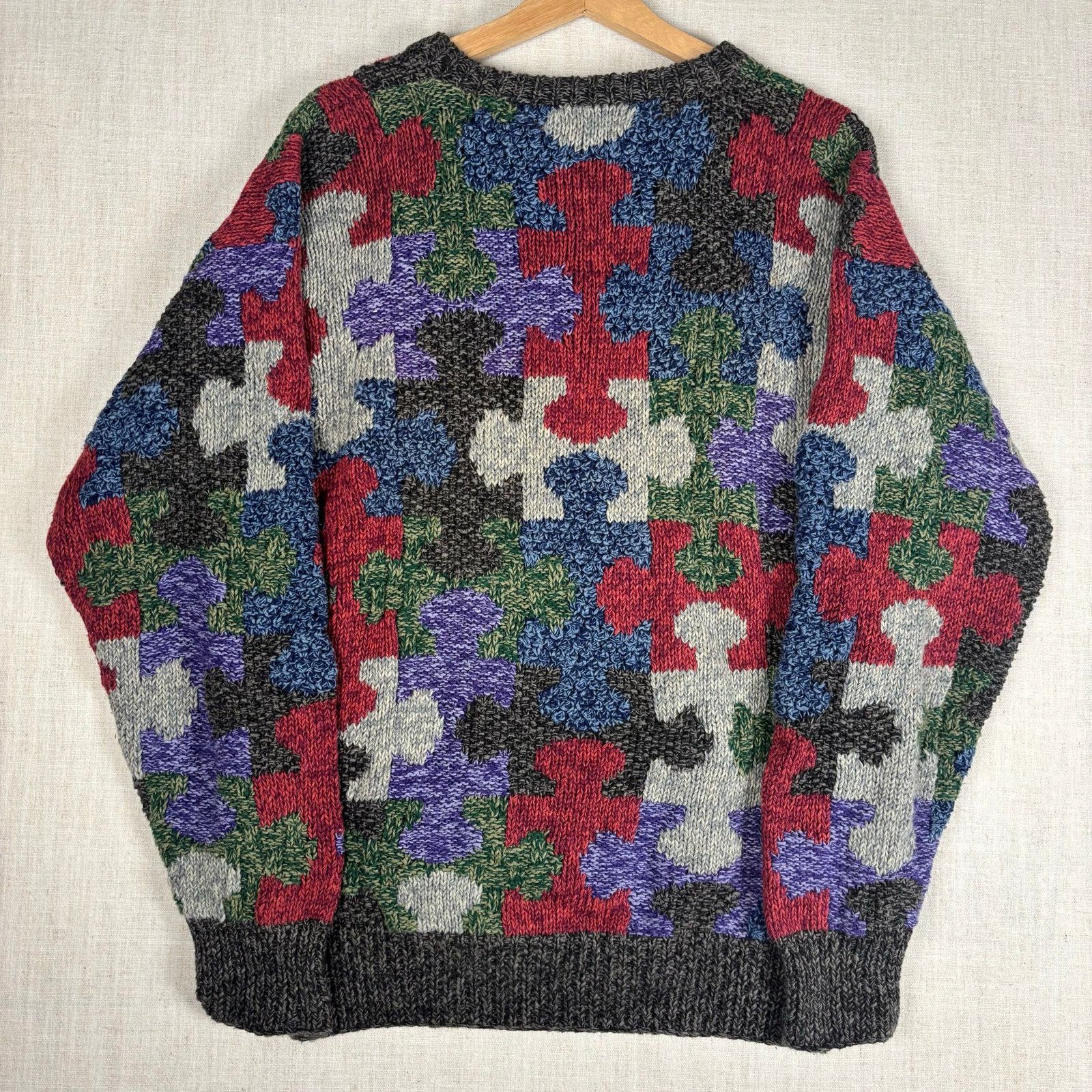 Northern Isles Vintage Northern Isles Hand Knit Puzzle Medium Sweater Size US M / EU 48-50 / 2 - 4 Thumbnail