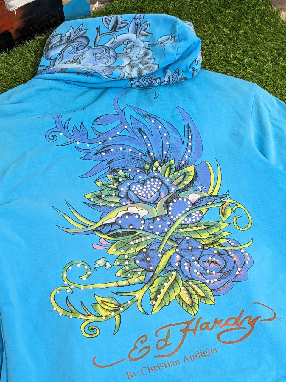 Christian Audigier × Ed Hardy × Vintage Vintage Ed Hardy x Christian Audigier Hoodie Size M / US 6-8 / IT 42-44 - 7 Thumbnail