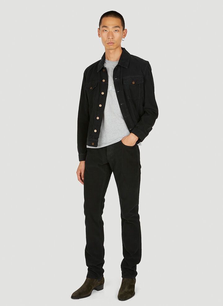 Saint Laurent Paris o1bcso1str1124 Slim Fit Jeans in Black Size US 30 / EU 46 - 2 Thumbnail