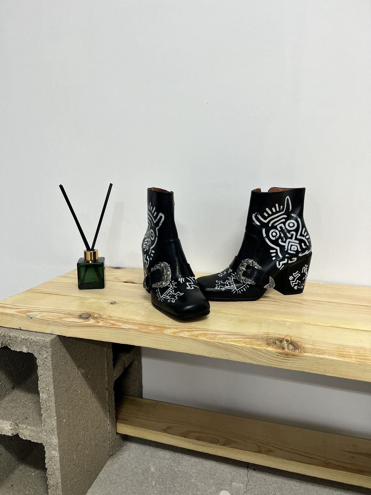 Coach × Keith Haring Coach X Keith Haring Western Moto Booties Size US 9.5 / IT 39.5 - 4 Thumbnail