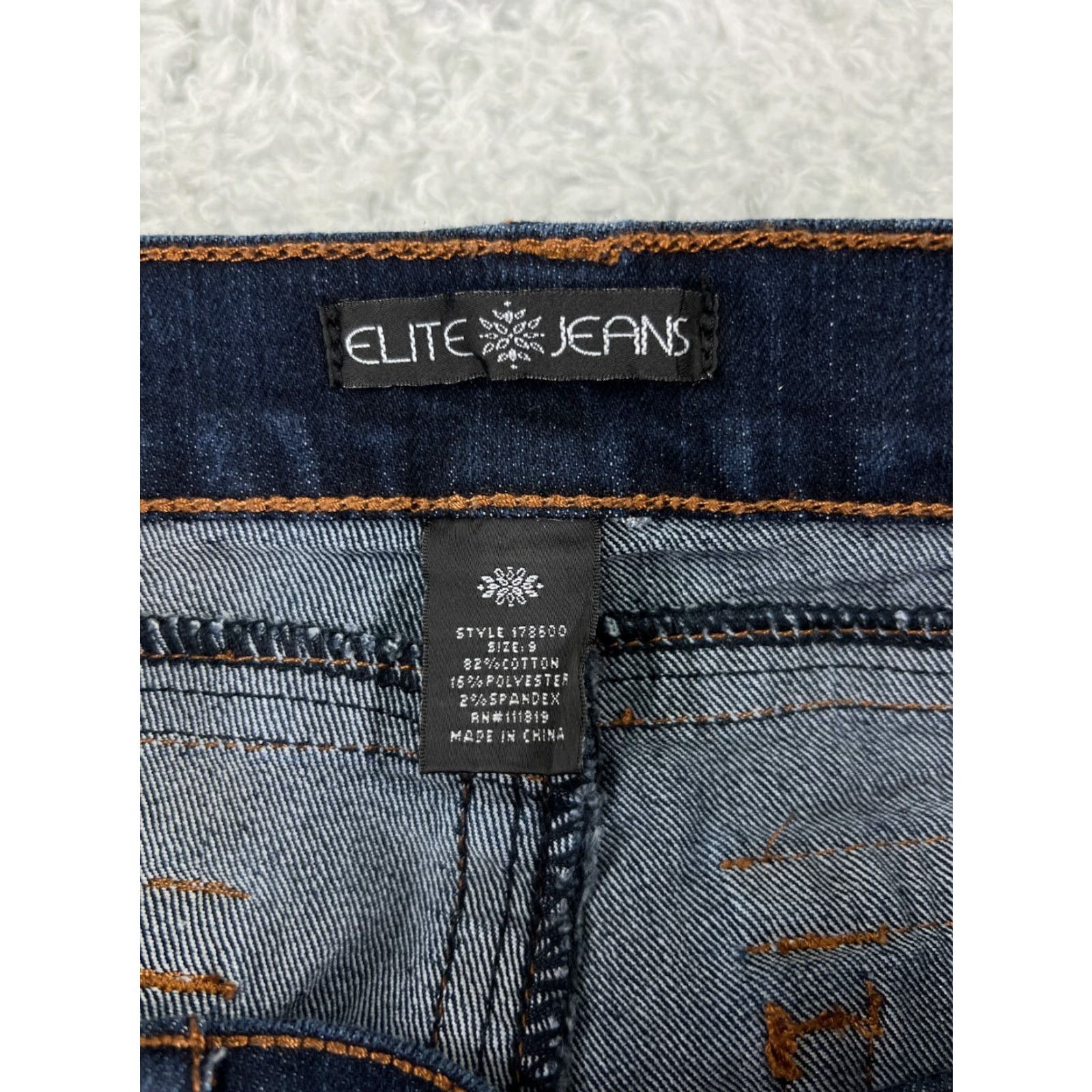 Denime Elite Jeans Jeans 9 Blue Denim Straight Leg Ankle Length 31in Waist Blue Regular Women XS? Size 30" / US 8 / IT 44 - 3 Thumbnail
