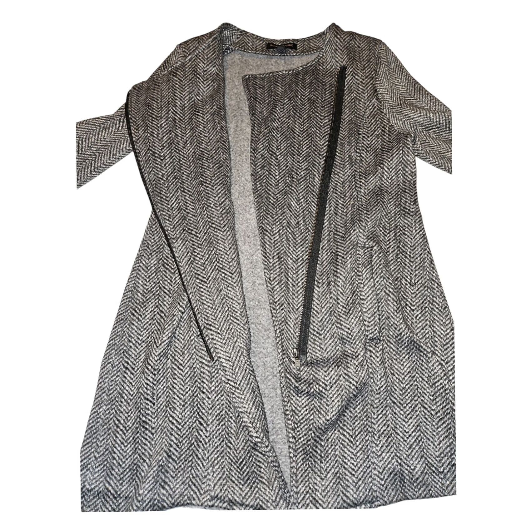 Banana Republic Banana Republic Jacket Women's Small Gray Herringbone Preppy Regular Full Zip Pockets City Classic 90s? Size S / US 4 / IT 40 - 6 Thumbnail