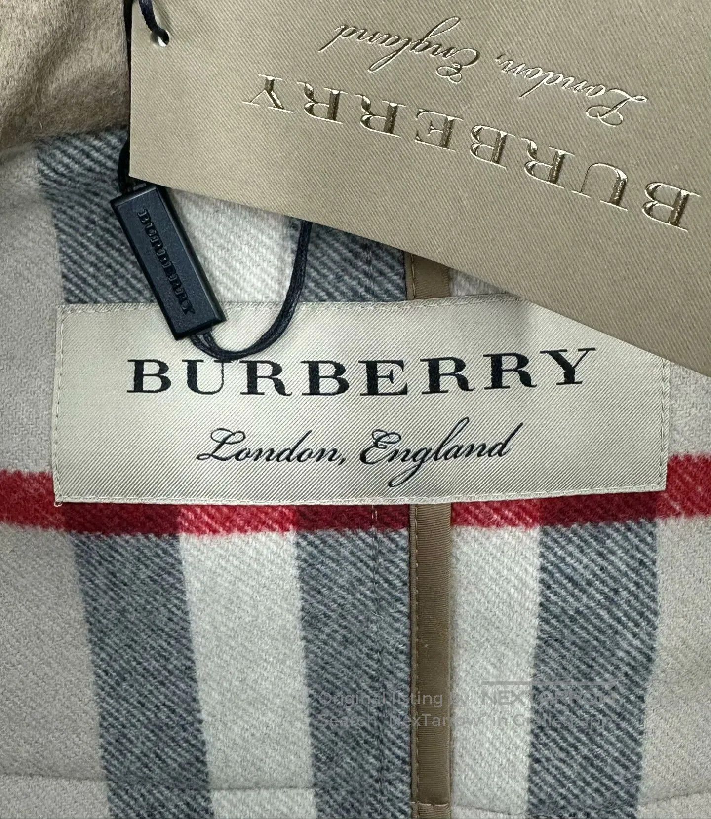 Other Burberry Khaki Horn Button Zip-Up Hooded Coat| Size M / US 6-8 / IT 42-44 - 4 Thumbnail