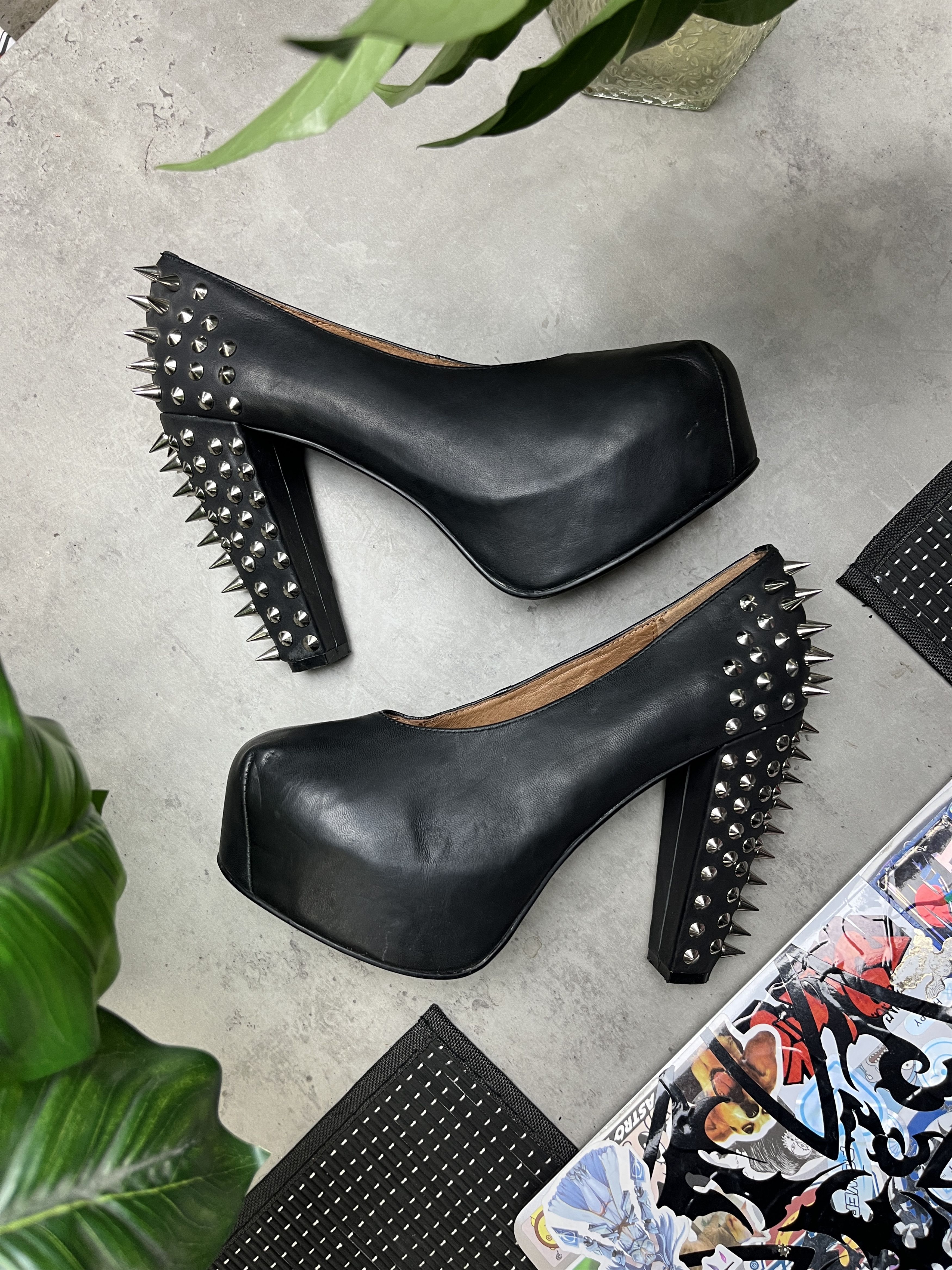 Other 2000s SPIKED CHUNKY PLATFORM PUMPS HEELS - 5112 Size US 7.5 / IT 37.5 - 1 Thumbnail
