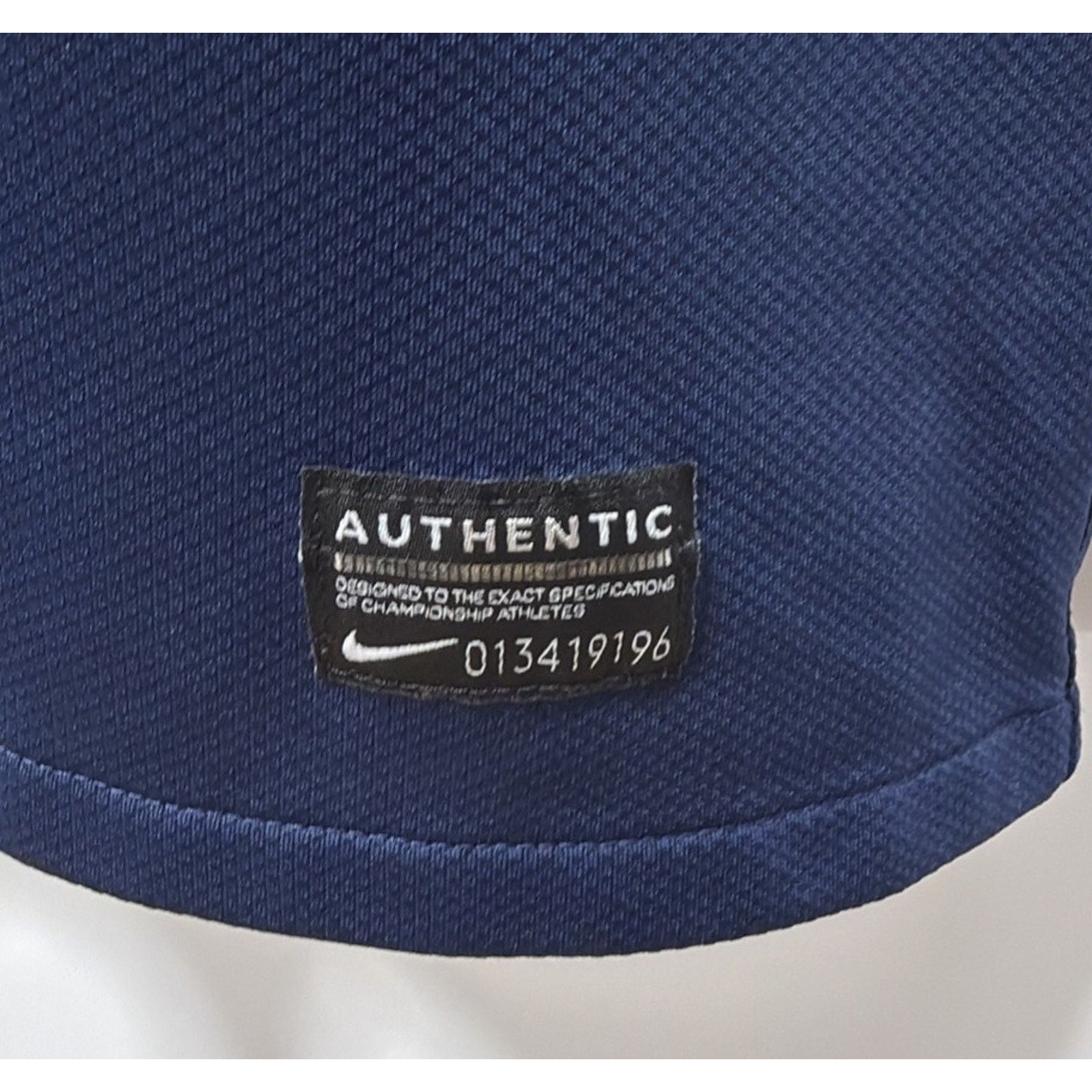 Nike Men's Nike Authentic Futbol Soccer Blue Polo Shirt Size L 61 Size US L / EU 52-54 / 3 - 3 Thumbnail