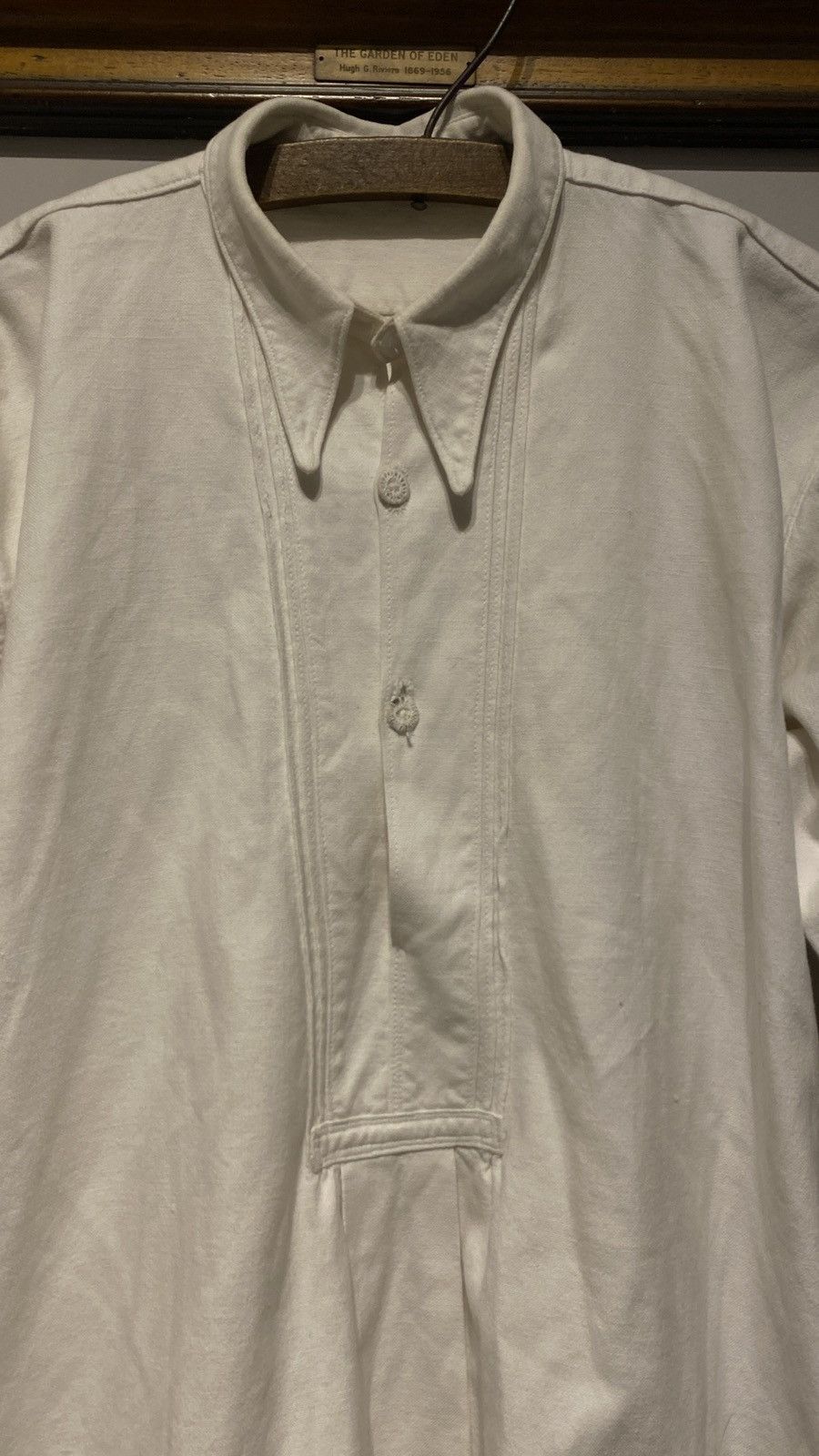 John Alexander Skelton 1900s Transylvanian Dagger Collar Pull-over Shirt Size US S / EU 44-46 / 1 - 2 Thumbnail