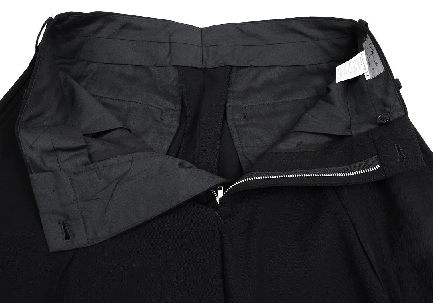 Yohji Yamamoto Yohji Yamamoto Wool Gabardine Pants Black S Size US 36 / EU 52 - 5 Thumbnail
