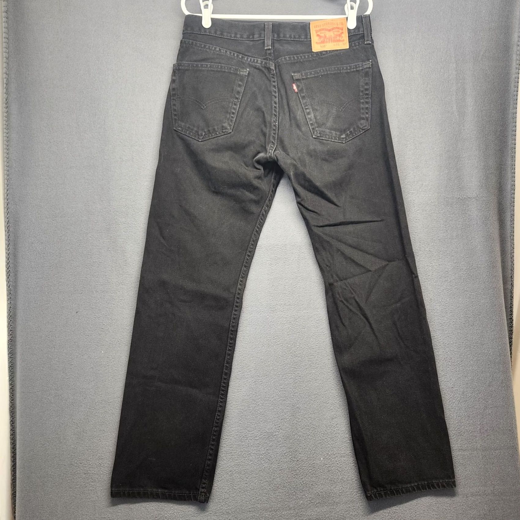 Levi's Levi's 505 Jeans Mens Black Denim Straight 32x30 Regular Waist 32 Inseam 30 5-Pocket Closure Zip Classic Fit Mens Jeans Size US 32 / EU 48 - 2 Thumbnail