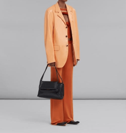 Marni o1srvl11e0624 Leather Jacket in Orange Size L / US 10 / IT 46 - 4 Thumbnail