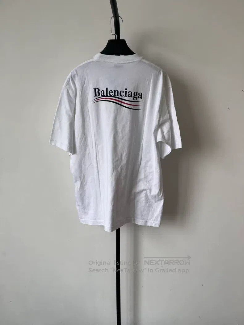 Balenciaga Balenciaga Plain Weave Cotton Crew Neck Short Sleeve T-Shi Size XS / US 0-2 / IT 36-38 - 2 Thumbnail