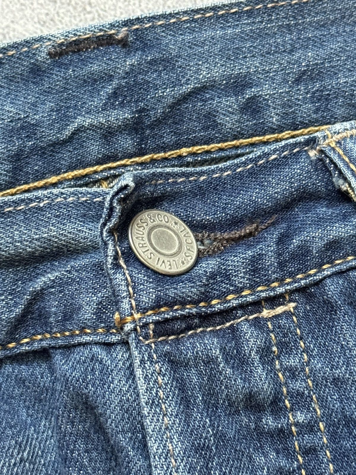 Levi's × Levi's Vintage Clothing × Vintage Levi’s 501 31/32 denim blue pant trouser Jean chino Size US 31 - 12 Thumbnail